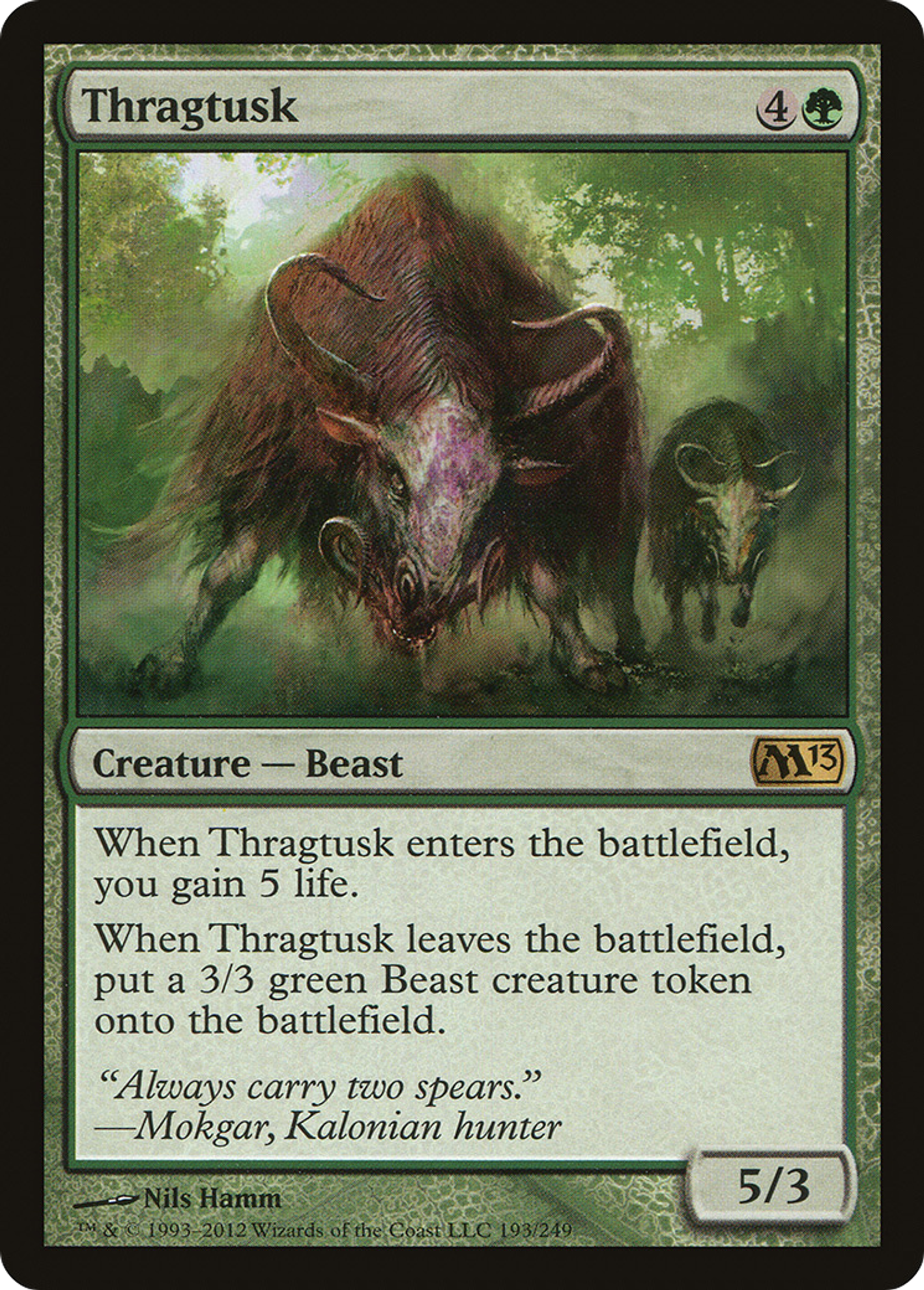 Thragtusk — Magic 2013 — Magic: The Gathering