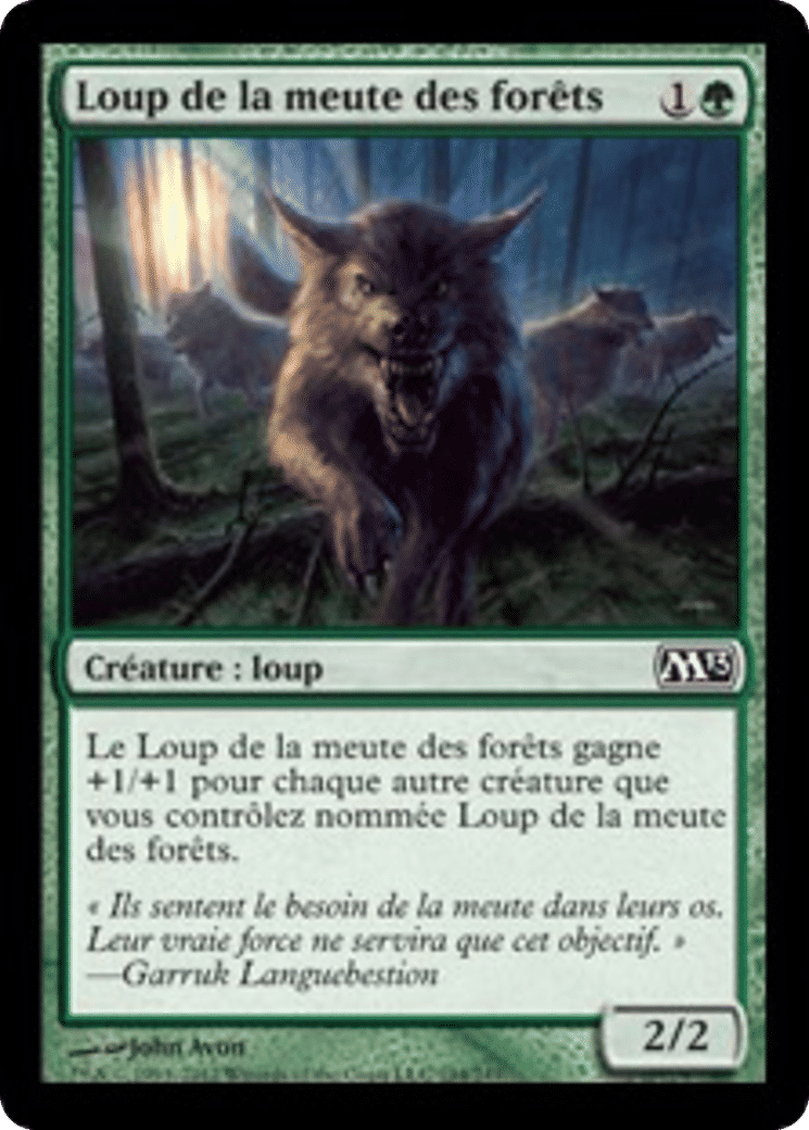 Loup de la meute des forêts — Magic 2013 — Magic: The Gathering