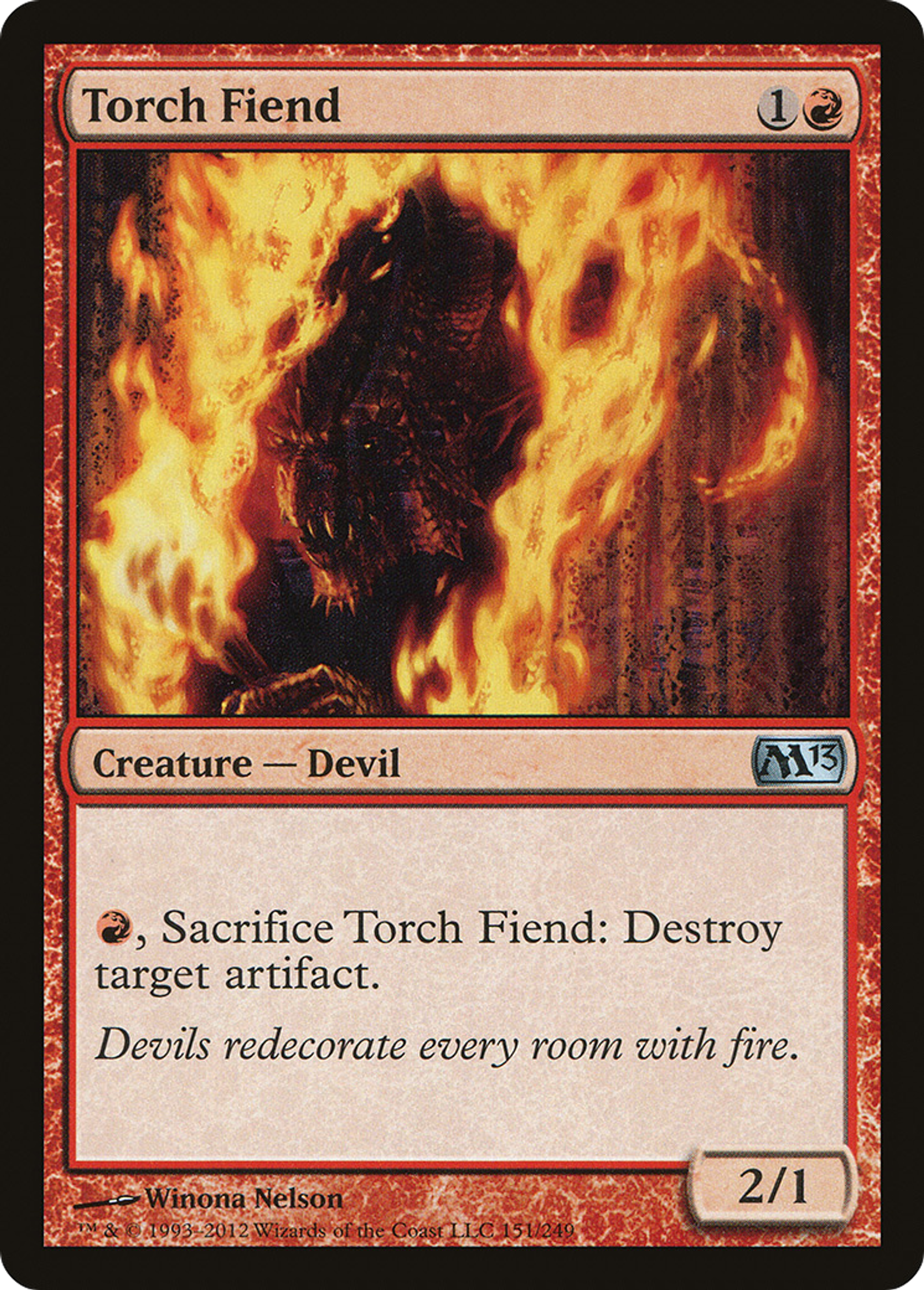 Torch Fiend — Magic 2013 — Magic: The Gathering