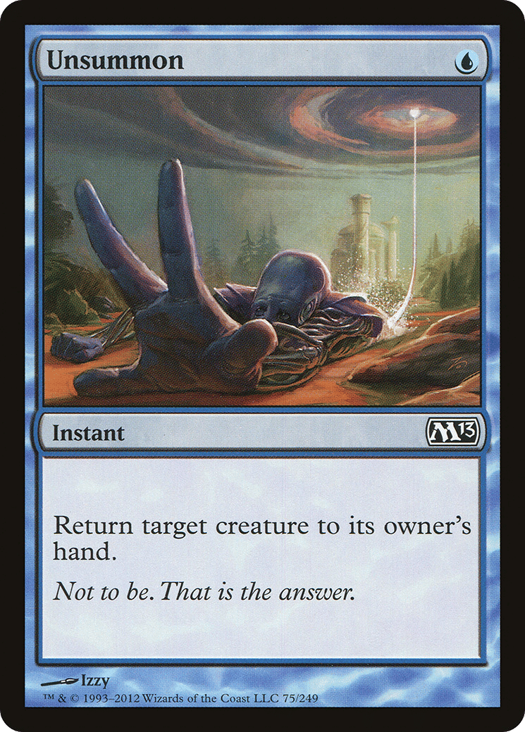 Unsummon — Magic 2013 — Magic: The Gathering