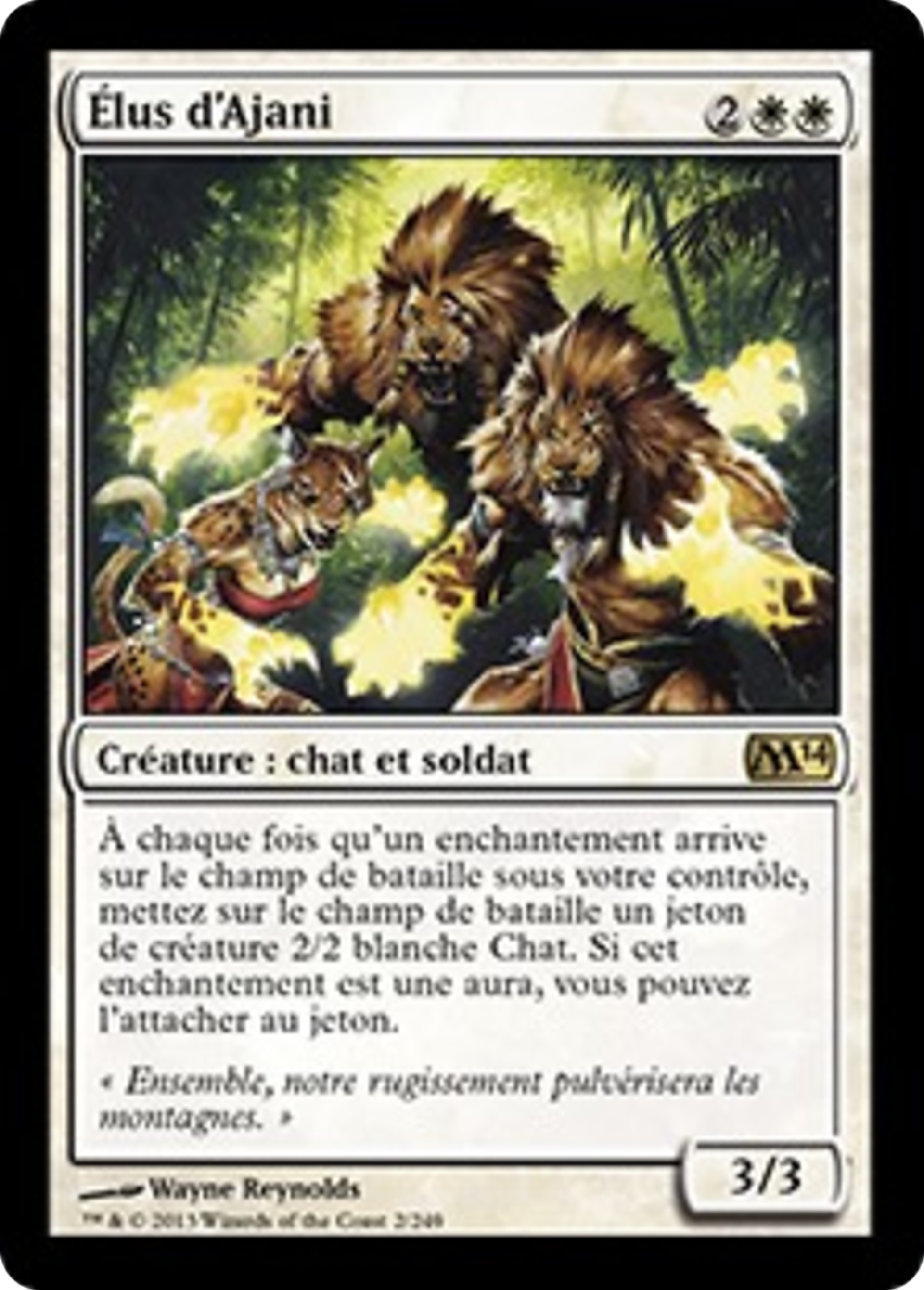 Élus d'Ajani — Magic 2014 — Magic: The Gathering