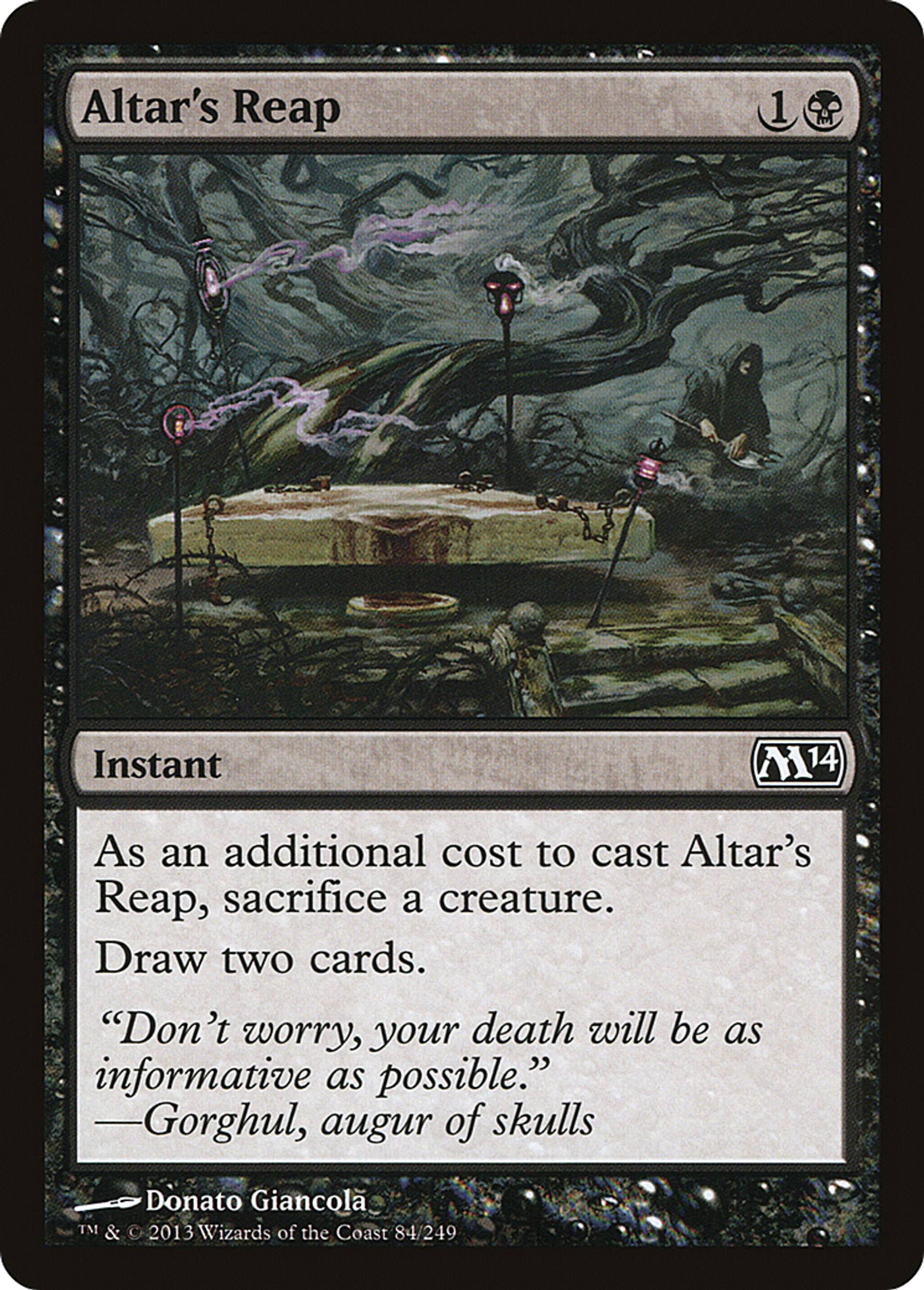 Altar's Reap — Magic 2014 — Magic: The Gathering
