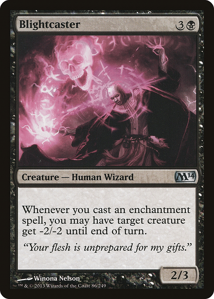 Blightcaster — Magic 2014 — Magic: The Gathering