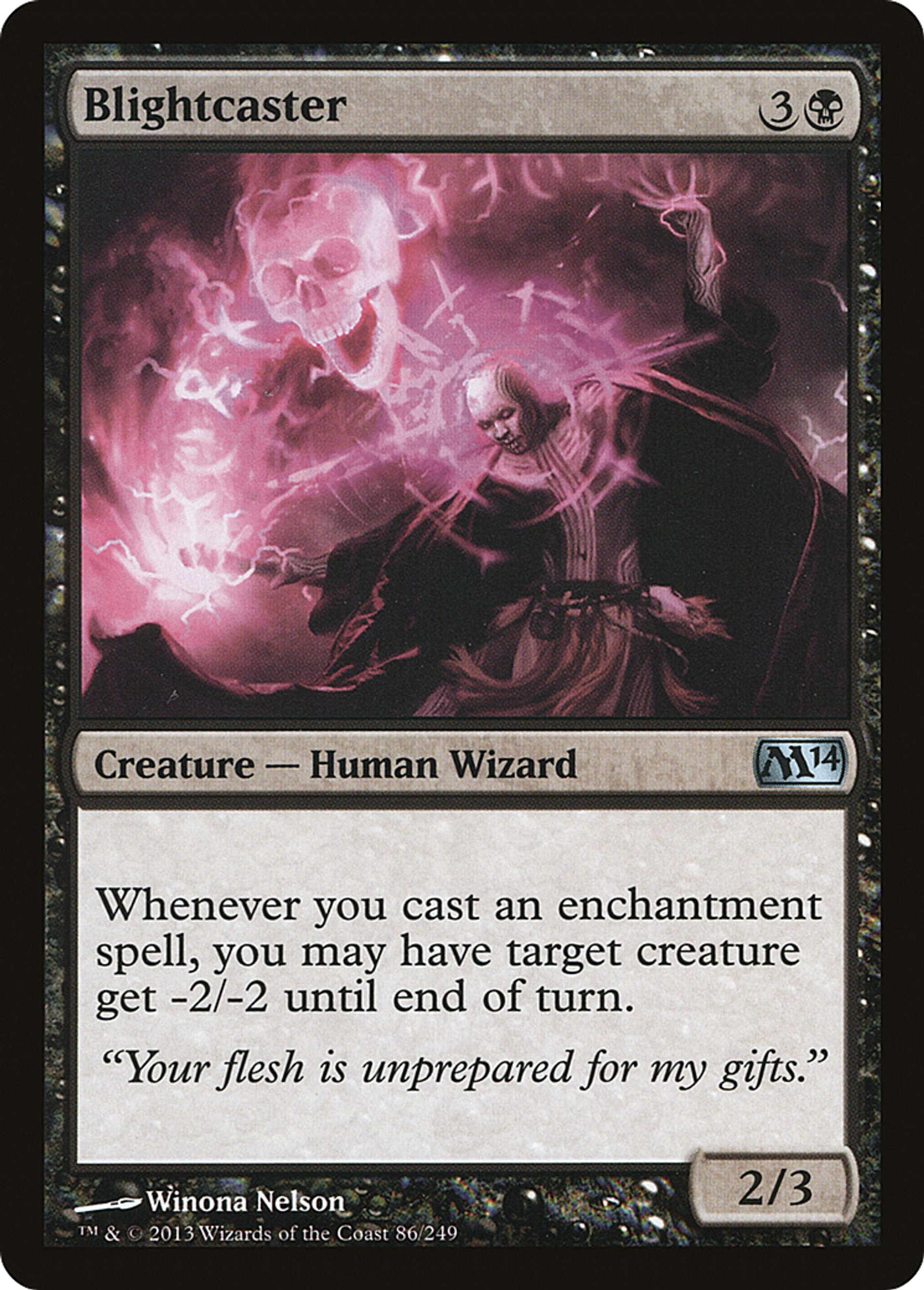 Blightcaster — Magic 2014 — Magic: The Gathering