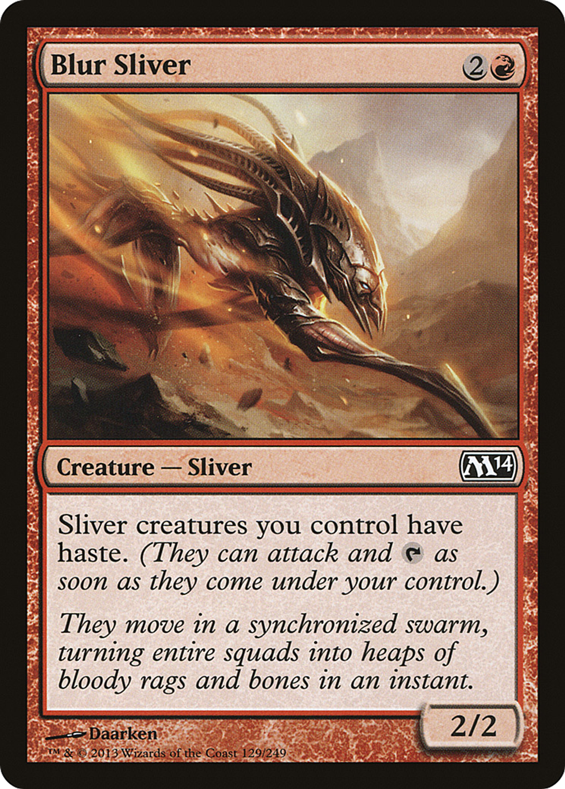 Blur Sliver — Magic 2014 — Magic: The Gathering