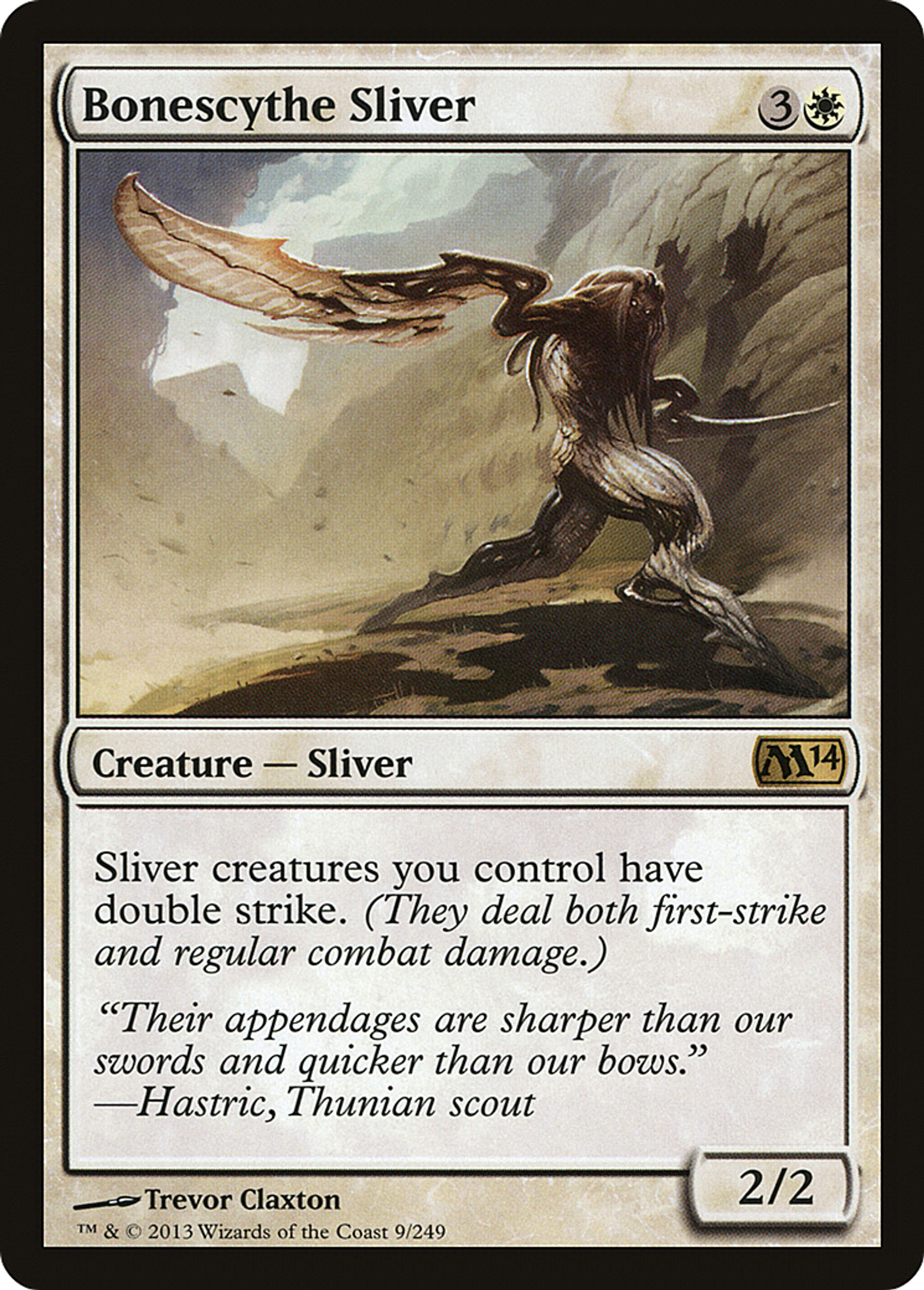 Bonescythe Sliver — Magic 2014 — Magic: The Gathering