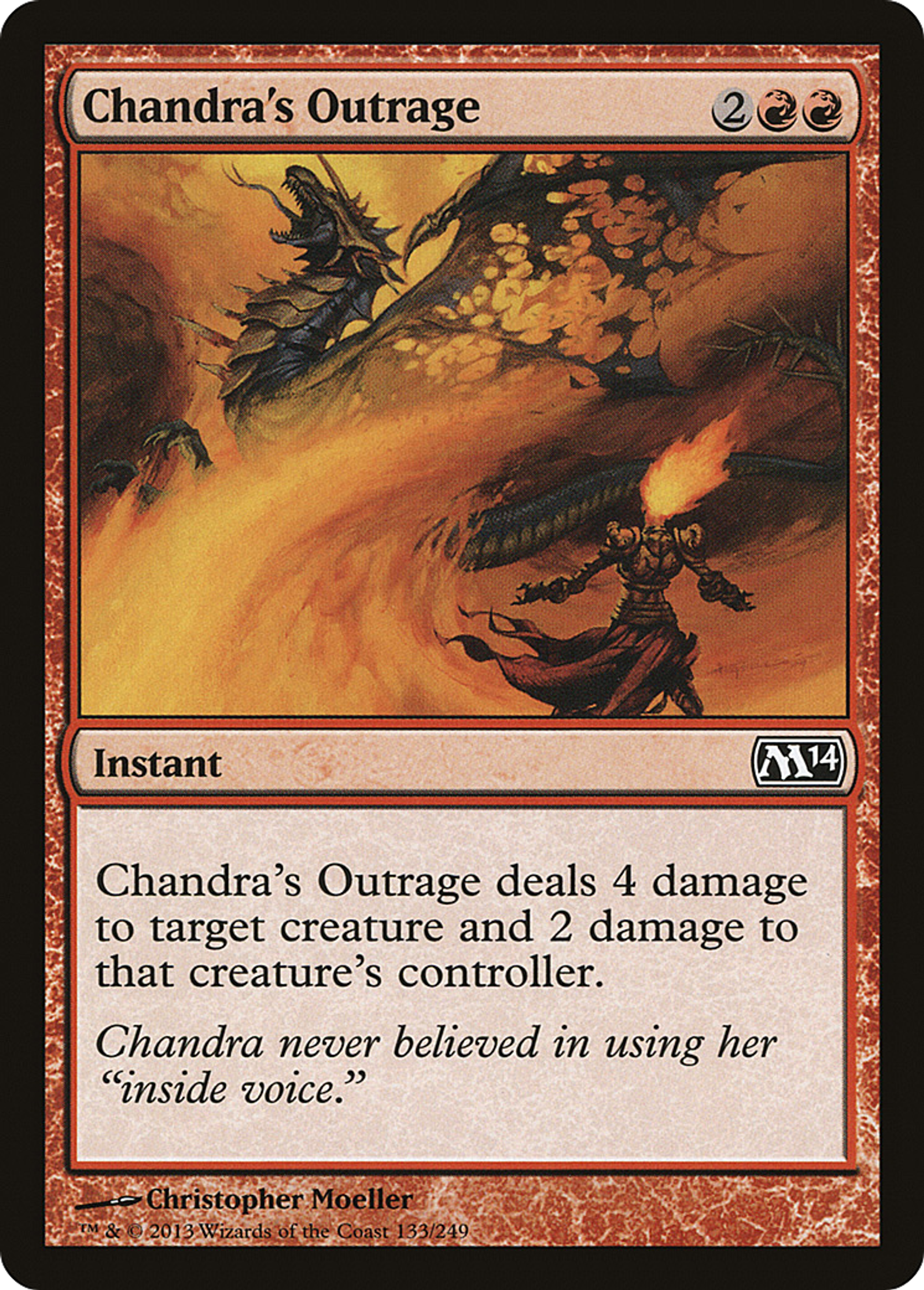 Chandra's Outrage — Magic 2014 — Magic: The Gathering
