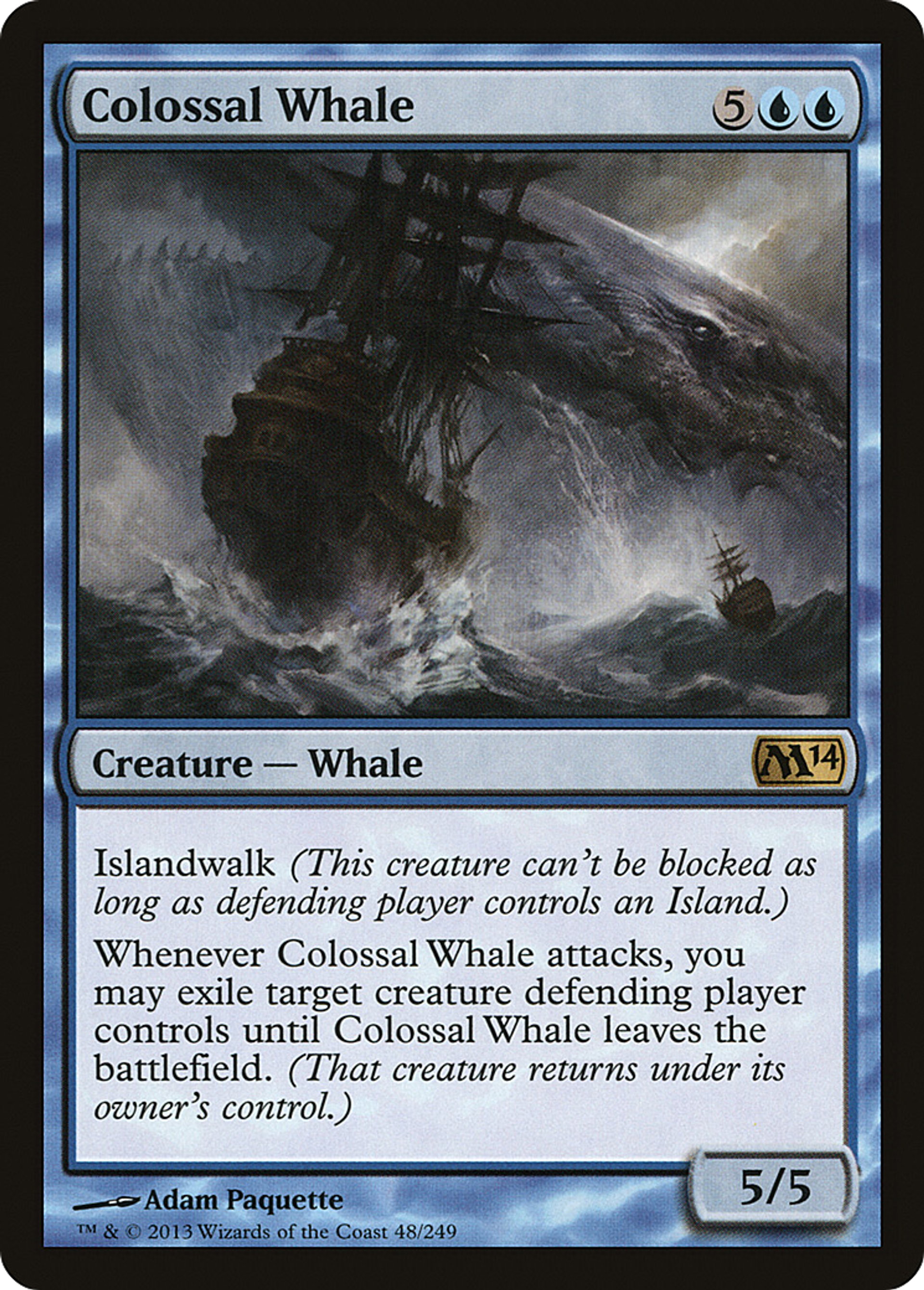 Colossal Whale — Magic 2014 — Magic: The Gathering