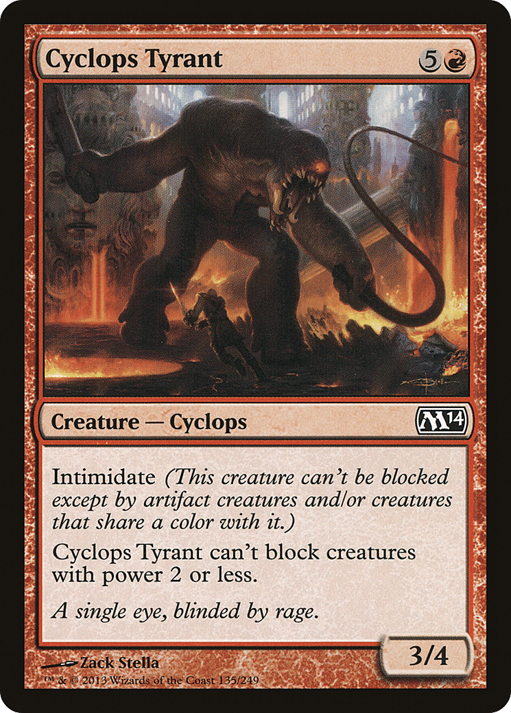 Cyclops Tyrant — Magic 2014 — Magic: The Gathering