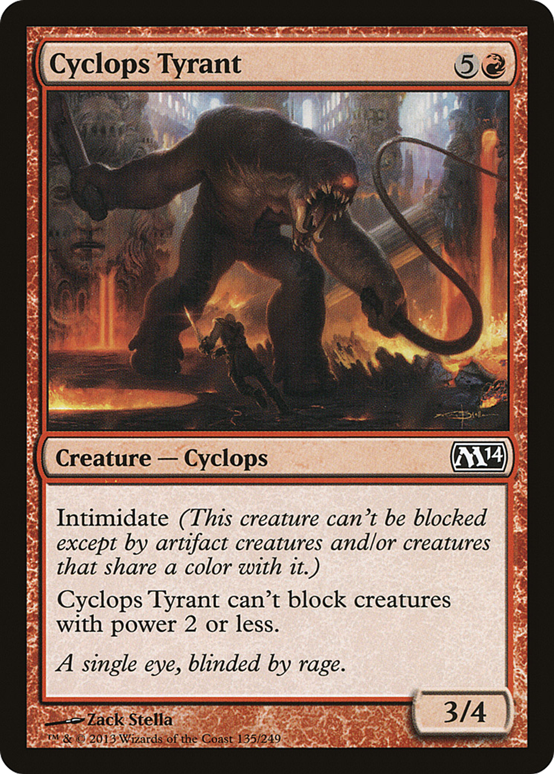 Cyclops Tyrant — Magic 2014 — Magic: The Gathering