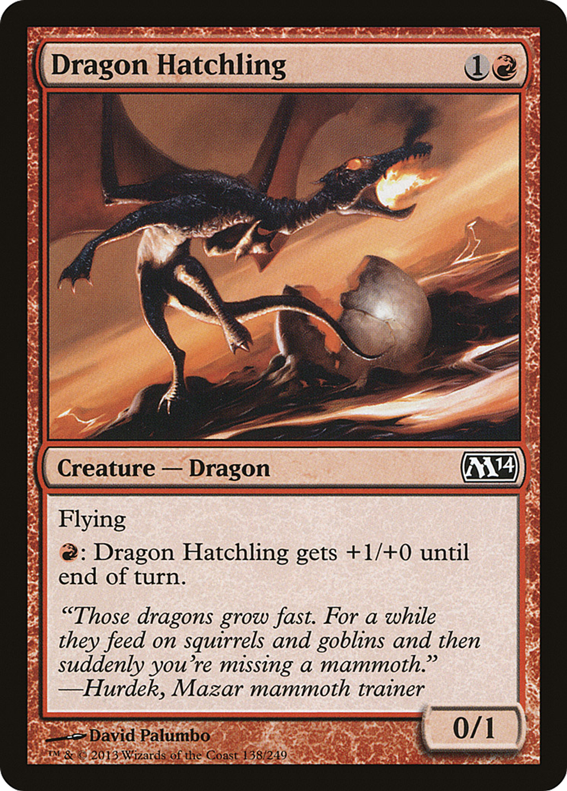 Dragon Hatchling — Magic 2014 — Magic: The Gathering