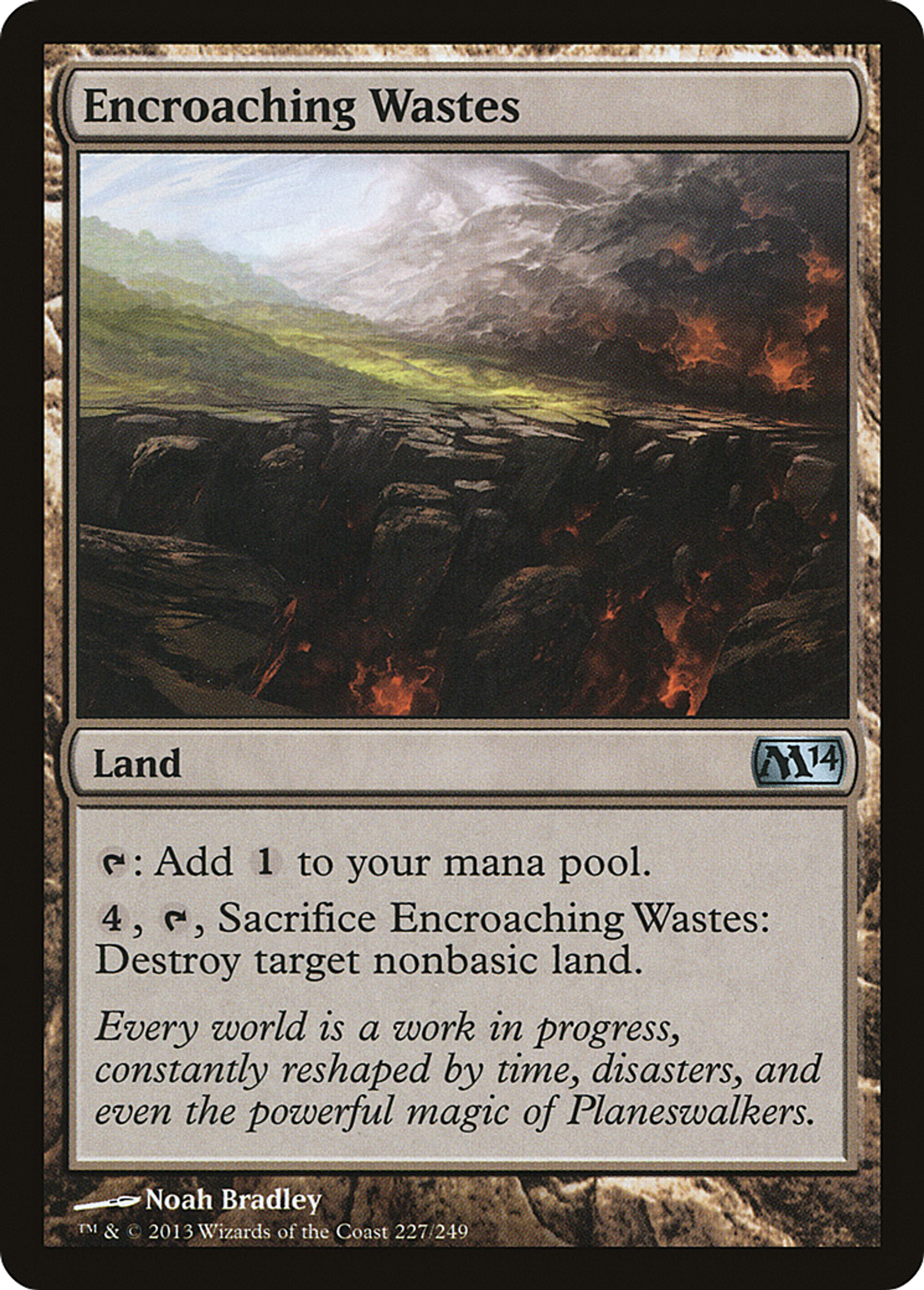 Encroaching Wastes — Magic 2014 — Magic: The Gathering