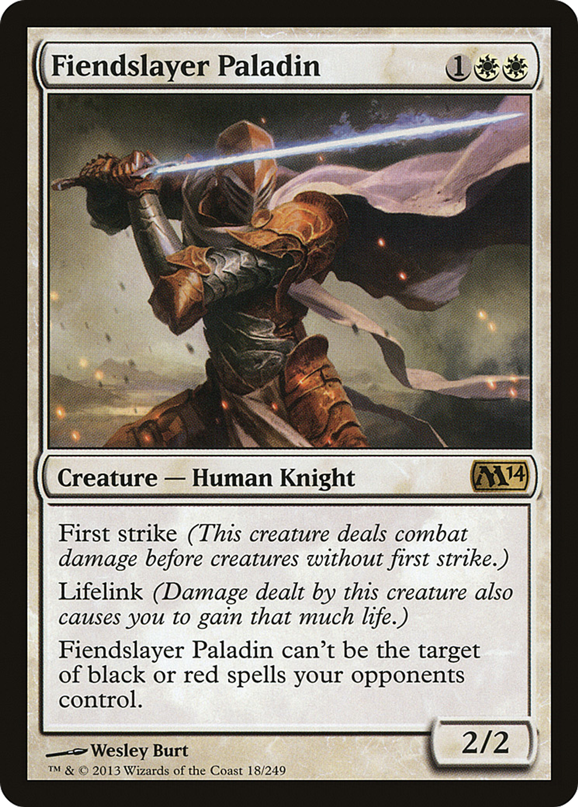 Fiendslayer Paladin — Magic 2014 — Magic: The Gathering