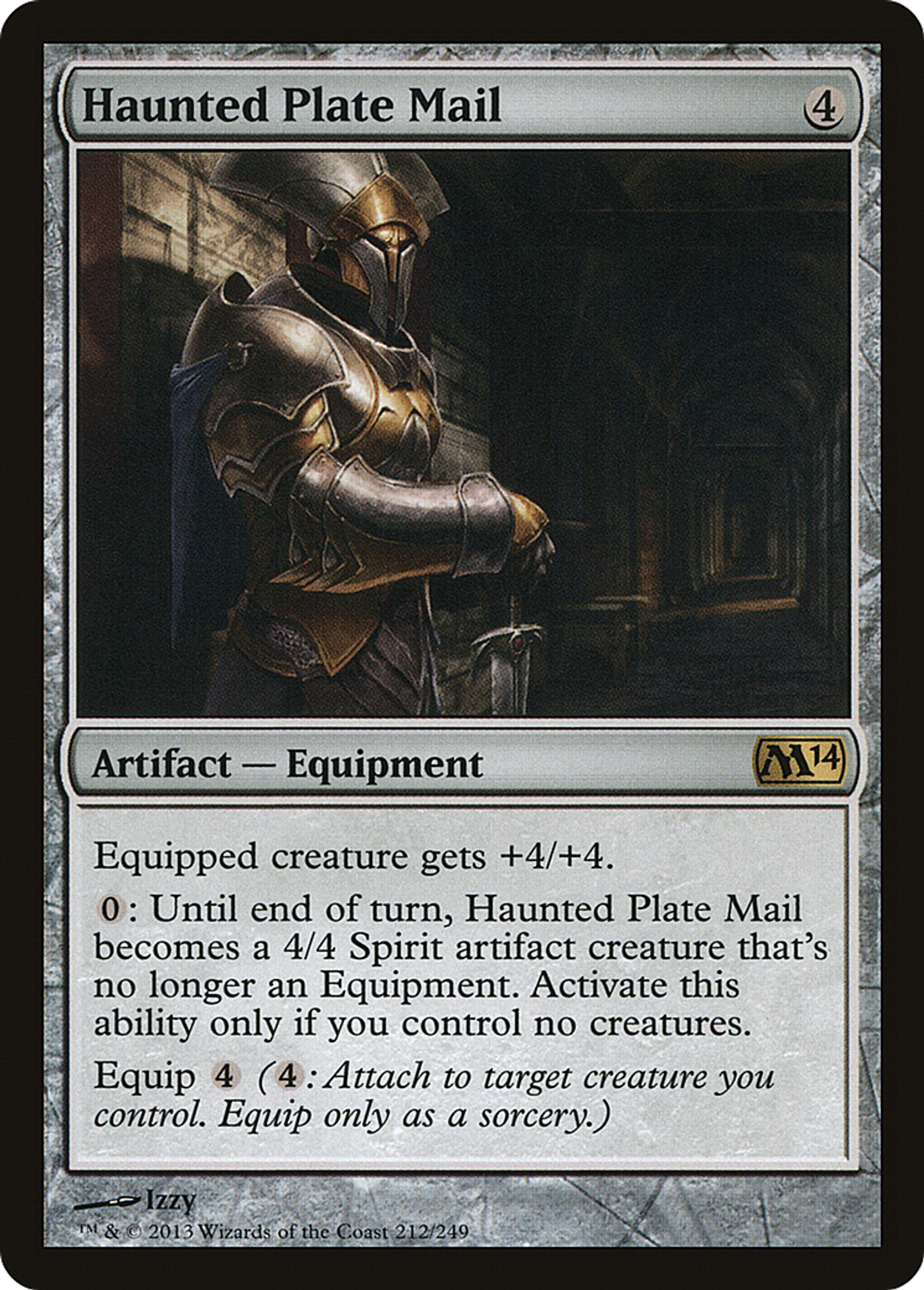 Haunted Plate Mail — Magic 2014 — Magic: The Gathering