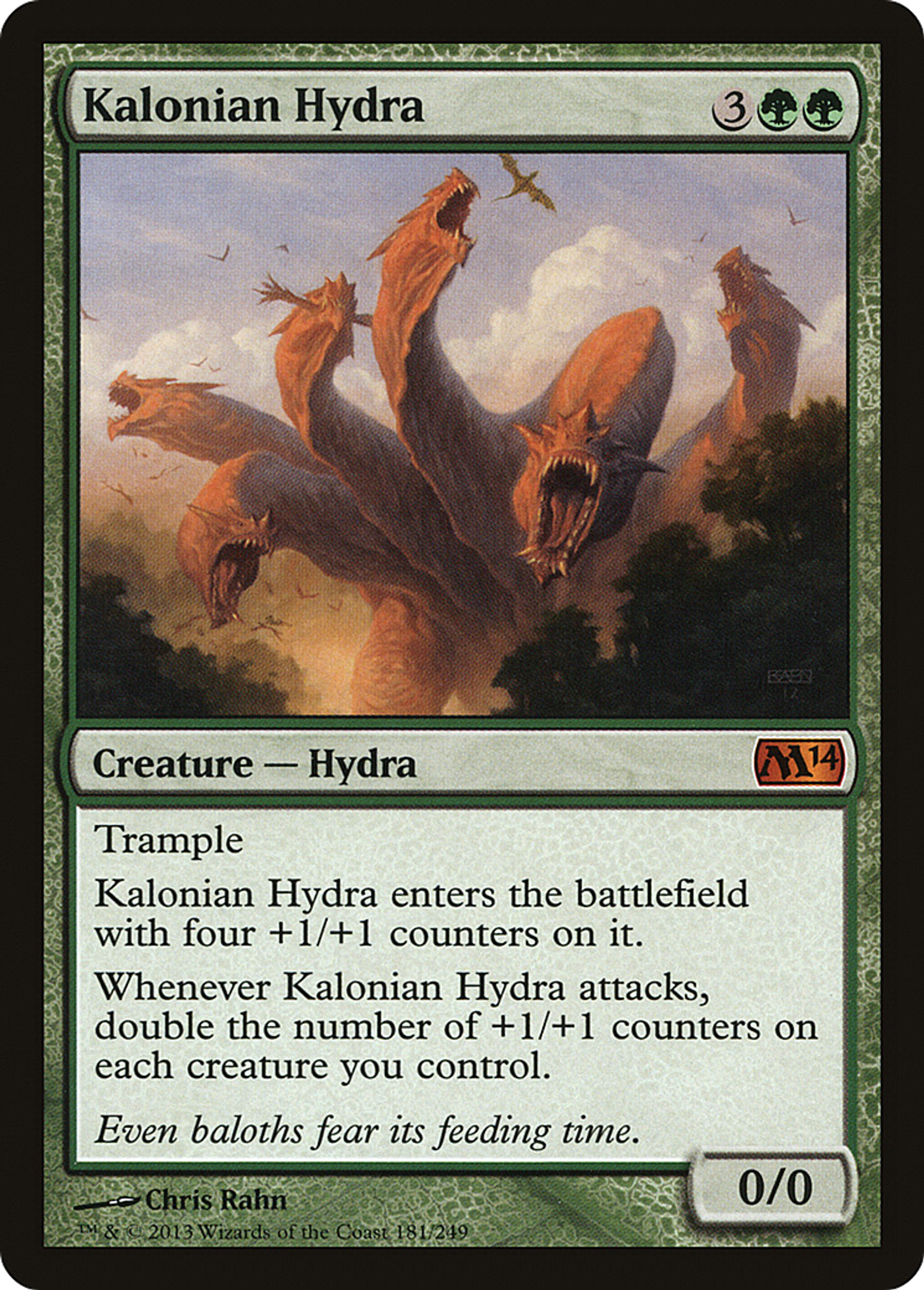 Kalonian Hydra — Magic 2014 — Magic: The Gathering