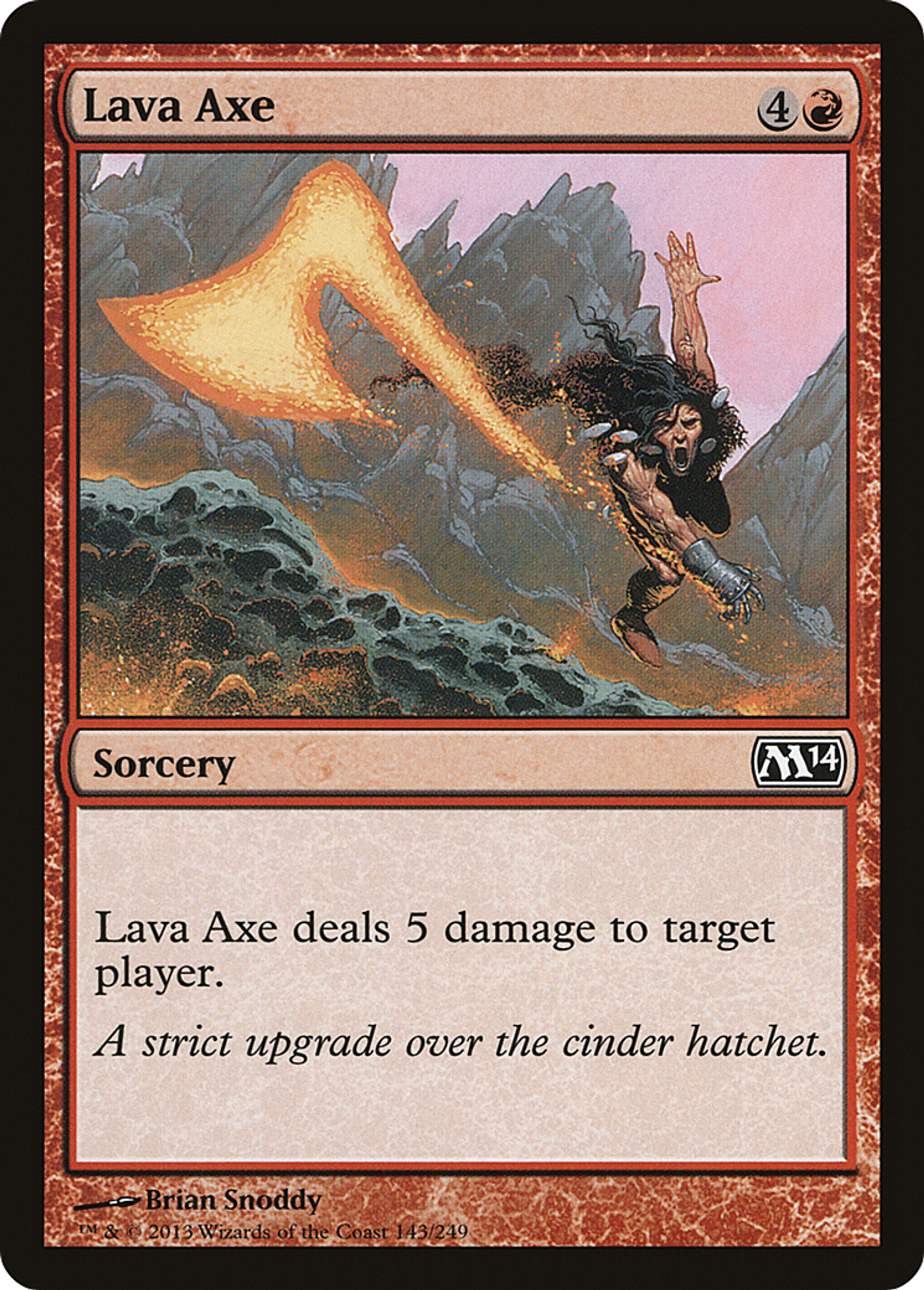 Hache de lave — Magic 2014 — Magic: The Gathering