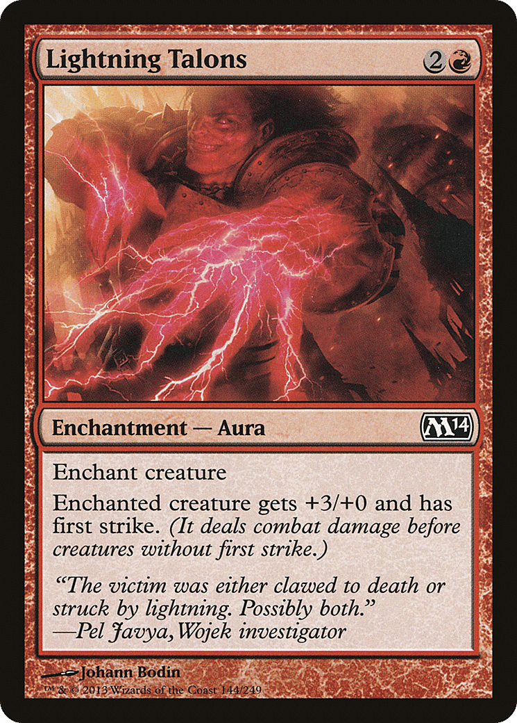 Lightning Talons — Magic 2014 — Magic: The Gathering
