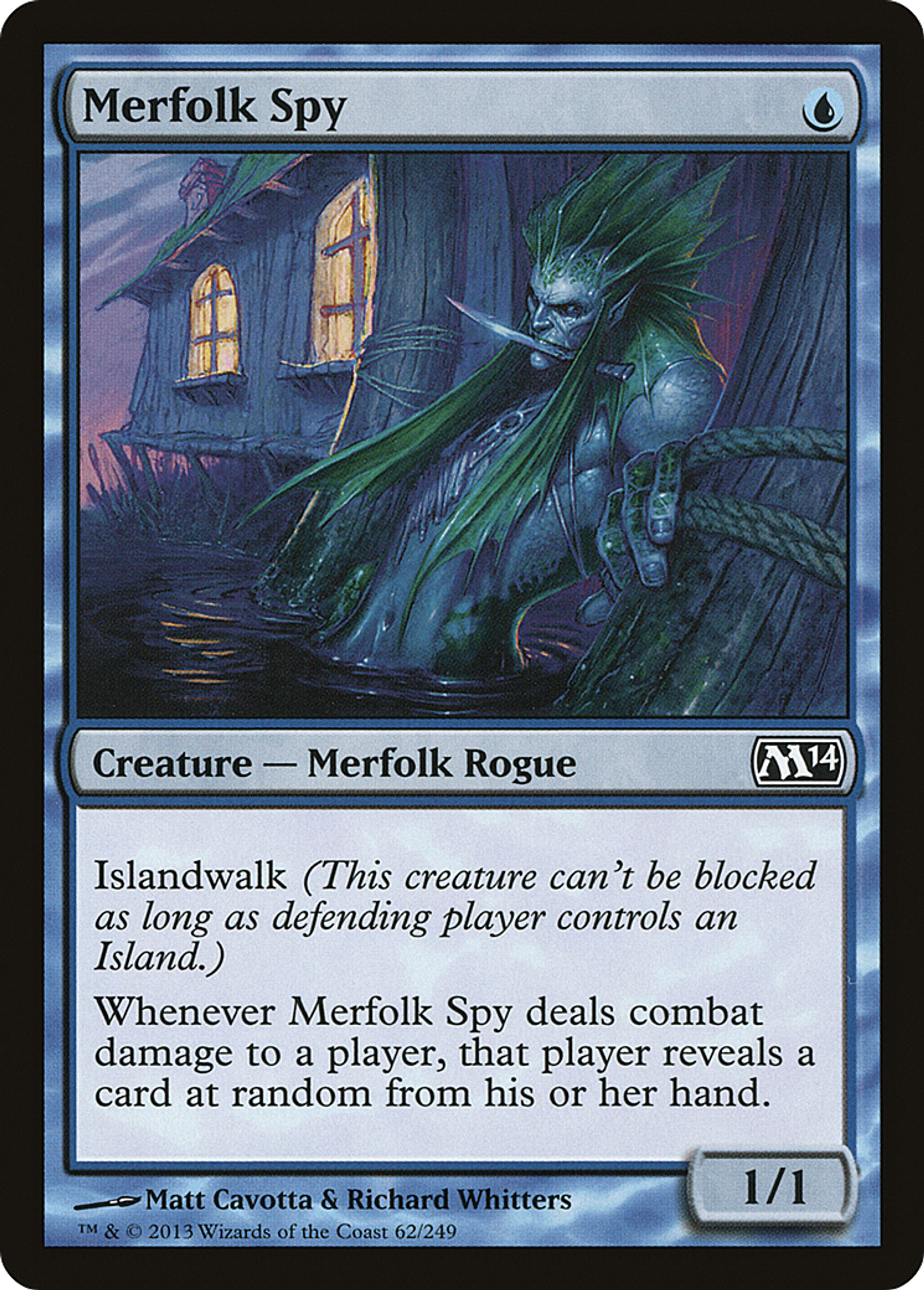 Merfolk Spy — Magic 2014 — Magic: The Gathering