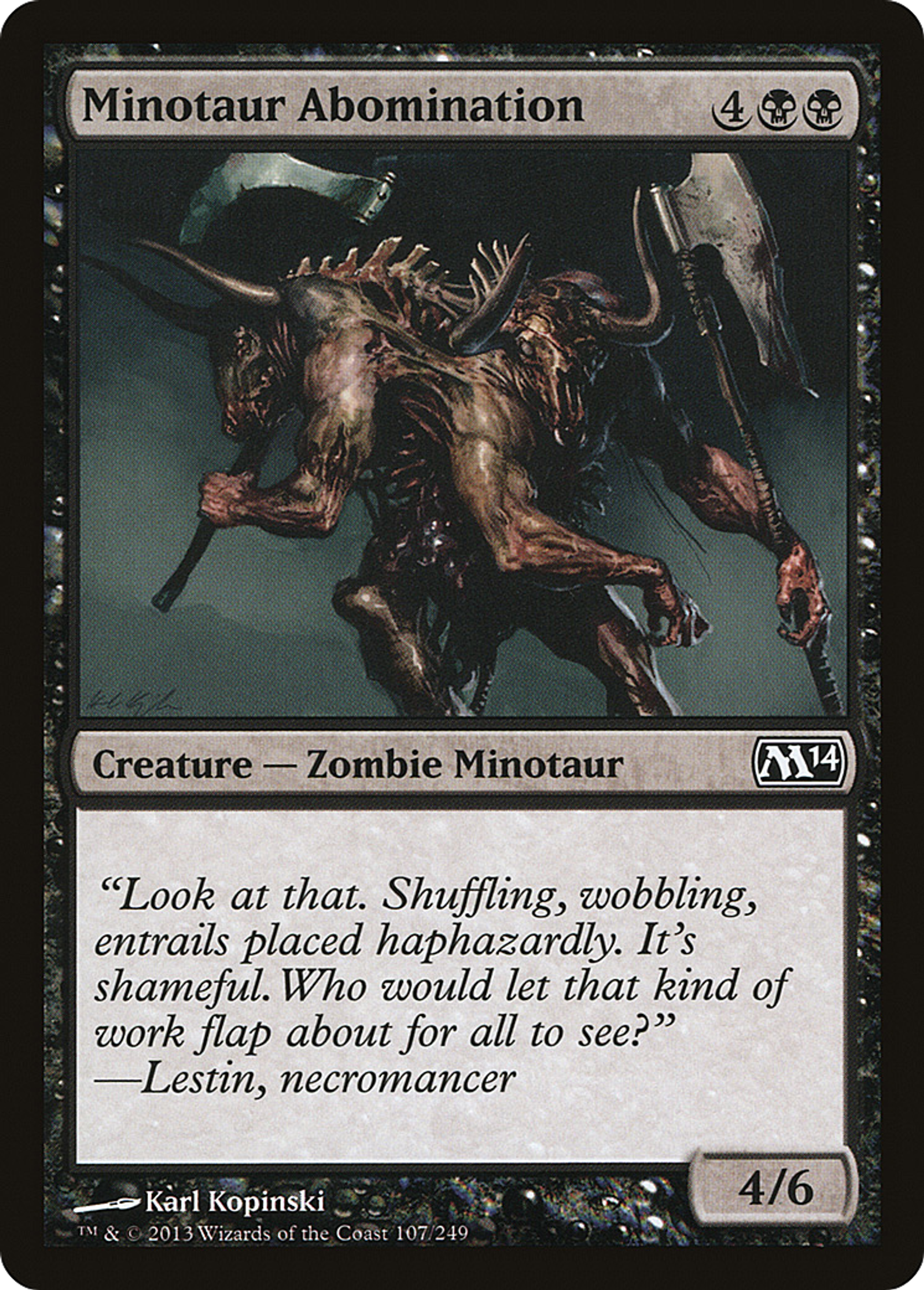 Minotaur Abomination — Magic 2014 — Magic: The Gathering