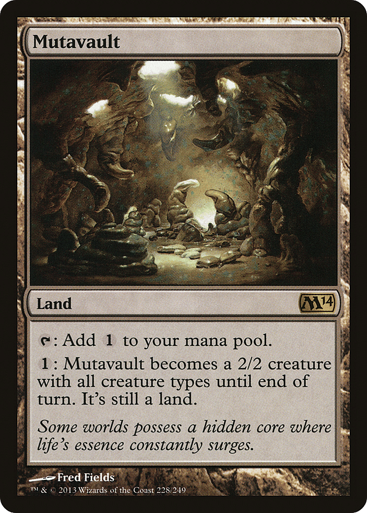Mutavault — Magic 2014 — Magic: The Gathering