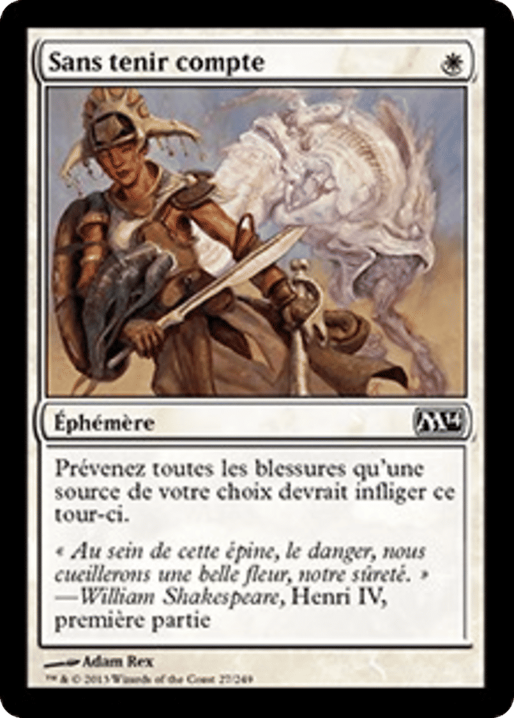 Sans tenir compte — Magic 2014 — Magic: The Gathering