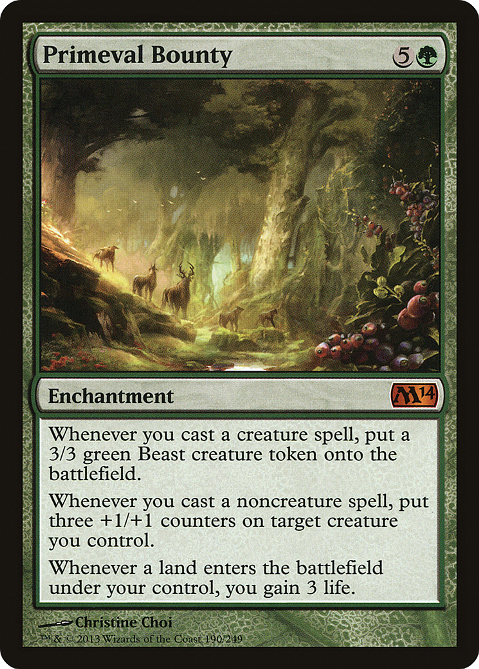 Primeval Bounty — Magic 2014 — Magic: The Gathering