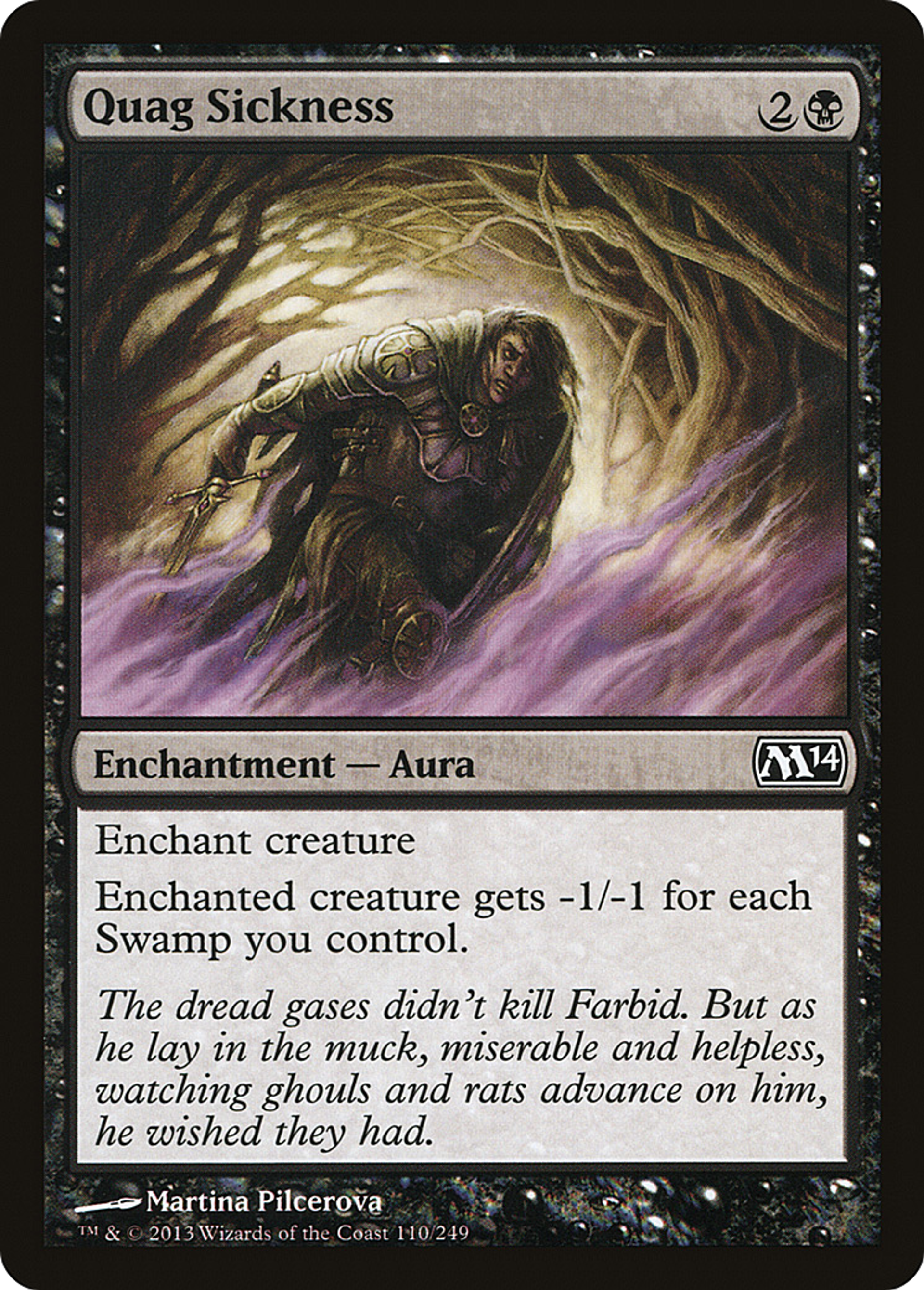 Quag Sickness — Magic 2014 — Magic: The Gathering