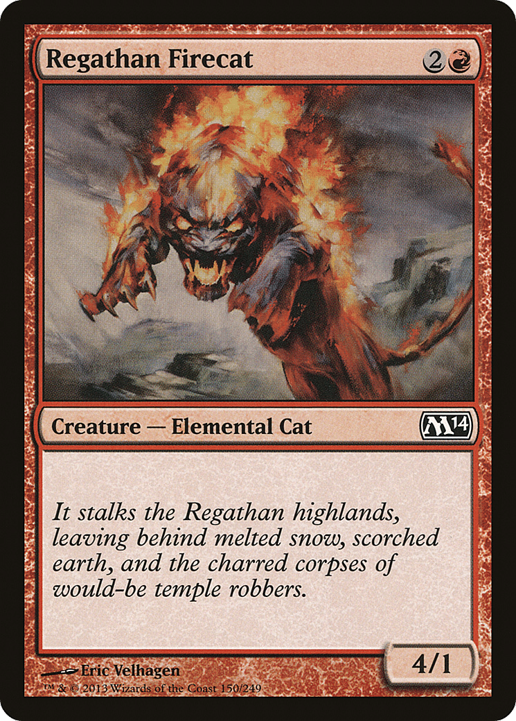 Regathan Firecat — Magic 2014 — Magic: The Gathering