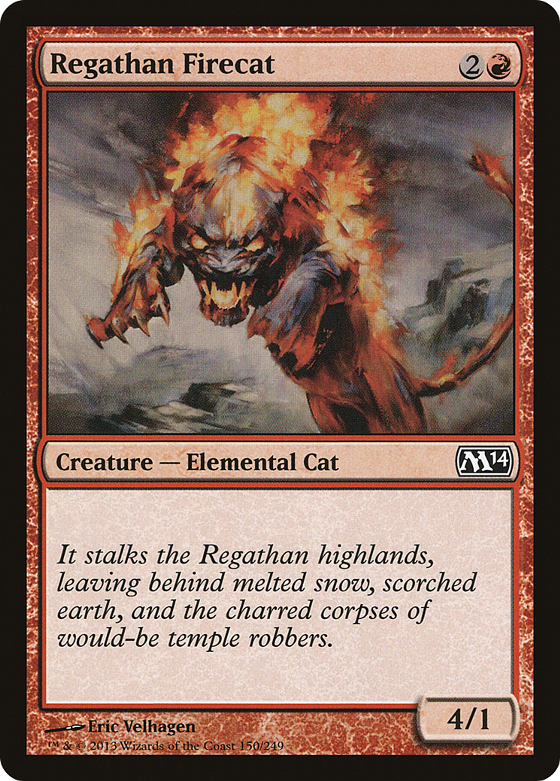 Regathan Firecat — Magic 2014 — Magic: The Gathering