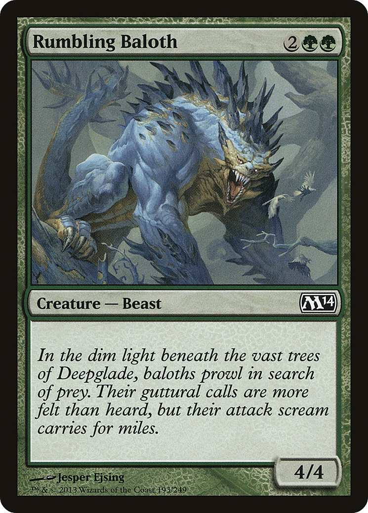 Rumbling Baloth — Magic 2014 — Magic: The Gathering