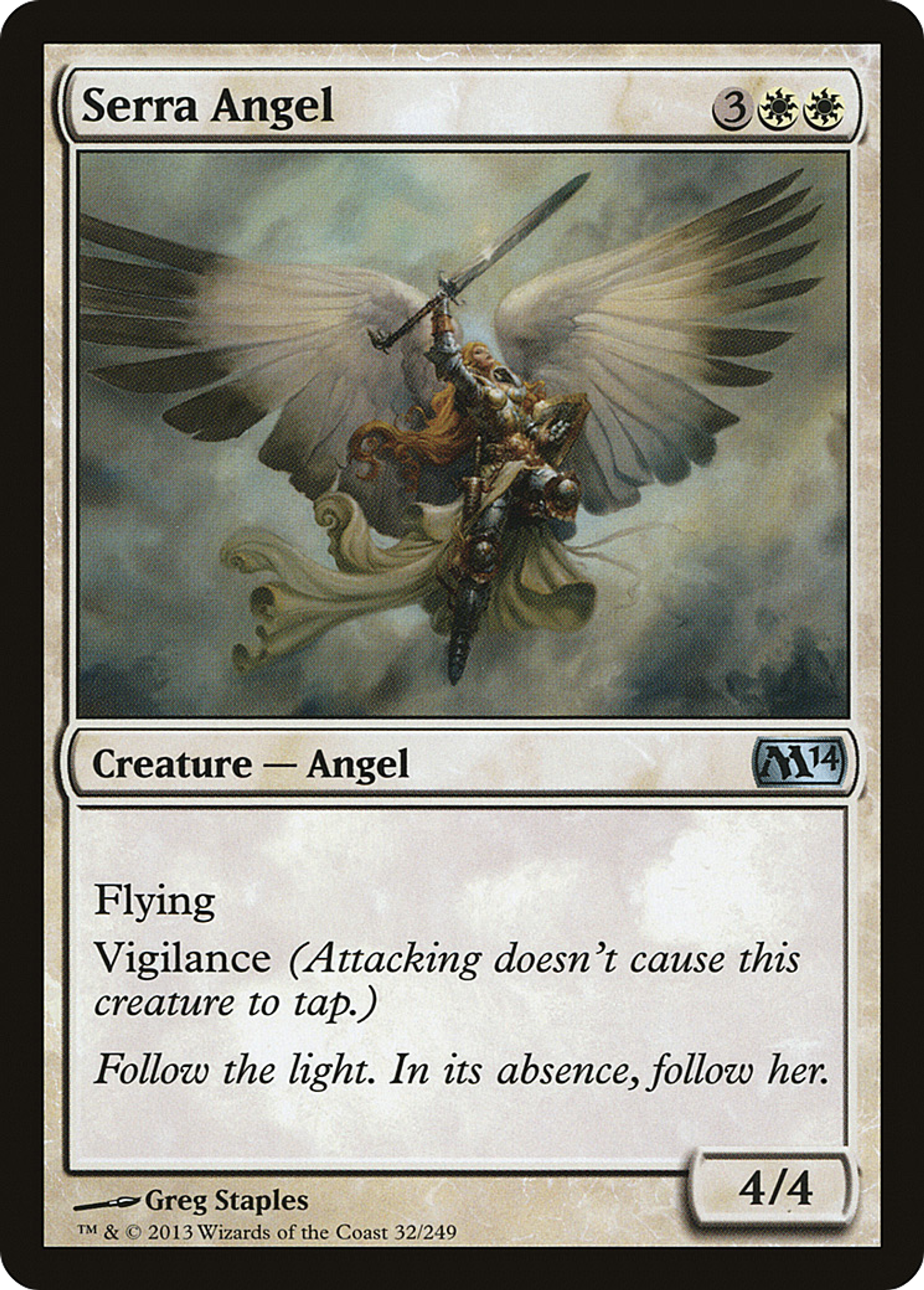 Serra Angel — Magic 2014 — Magic: The Gathering