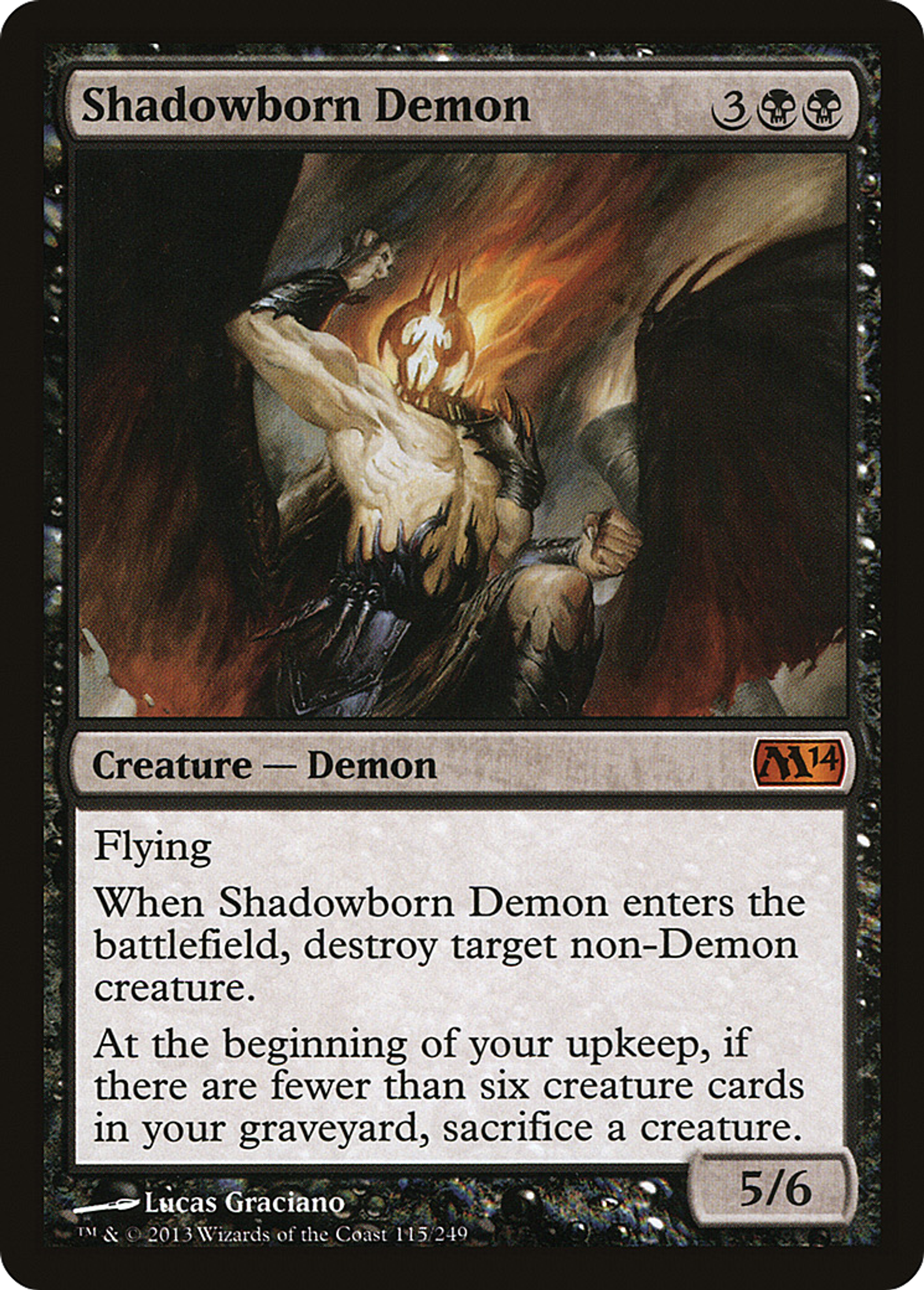 Shadowborn Demon — Magic 2014 — Magic: The Gathering