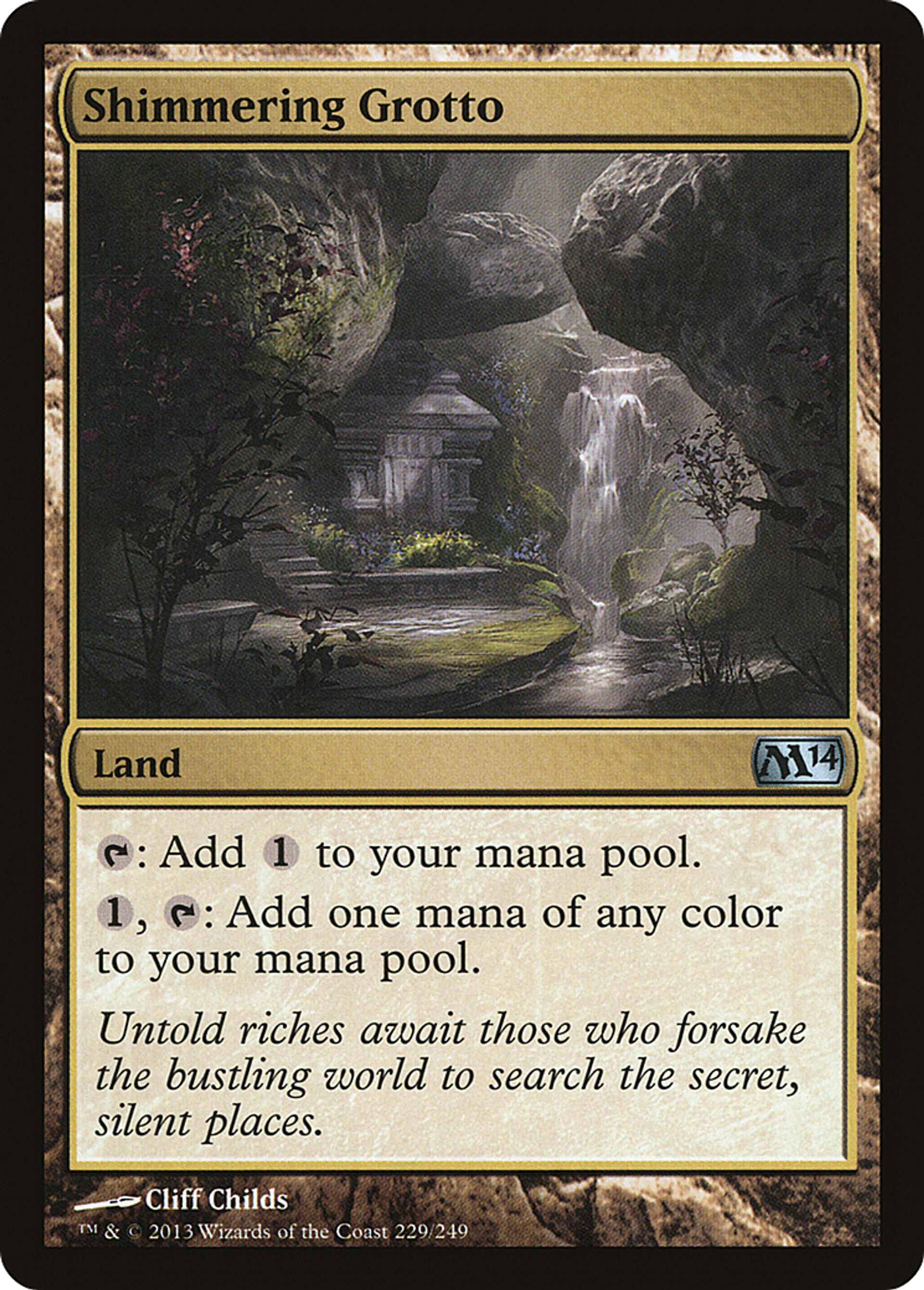 Shimmering Grotto — Magic 2014 — Magic: The Gathering