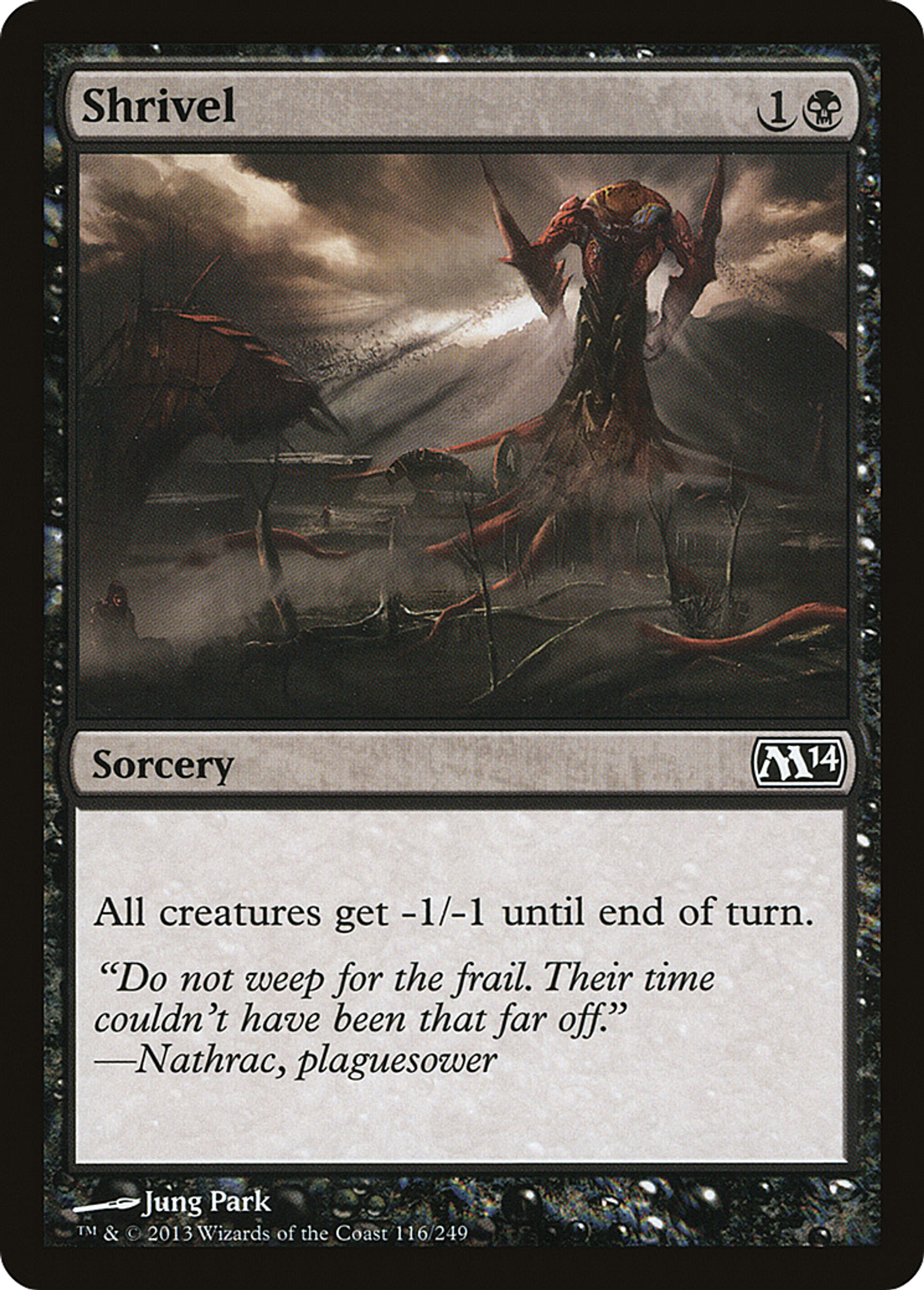 Shrivel — Magic 2014 — Magic: The Gathering
