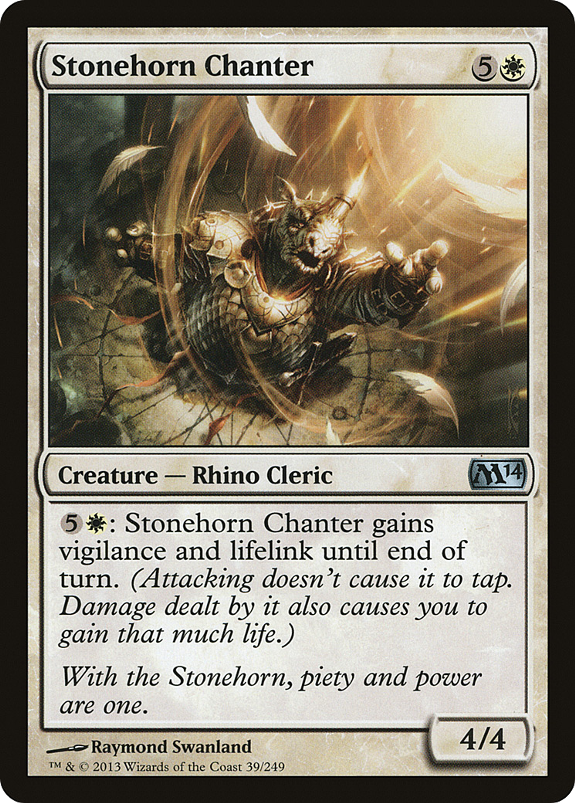 Stonehorn Chanter — Magic 2014 — Magic: The Gathering