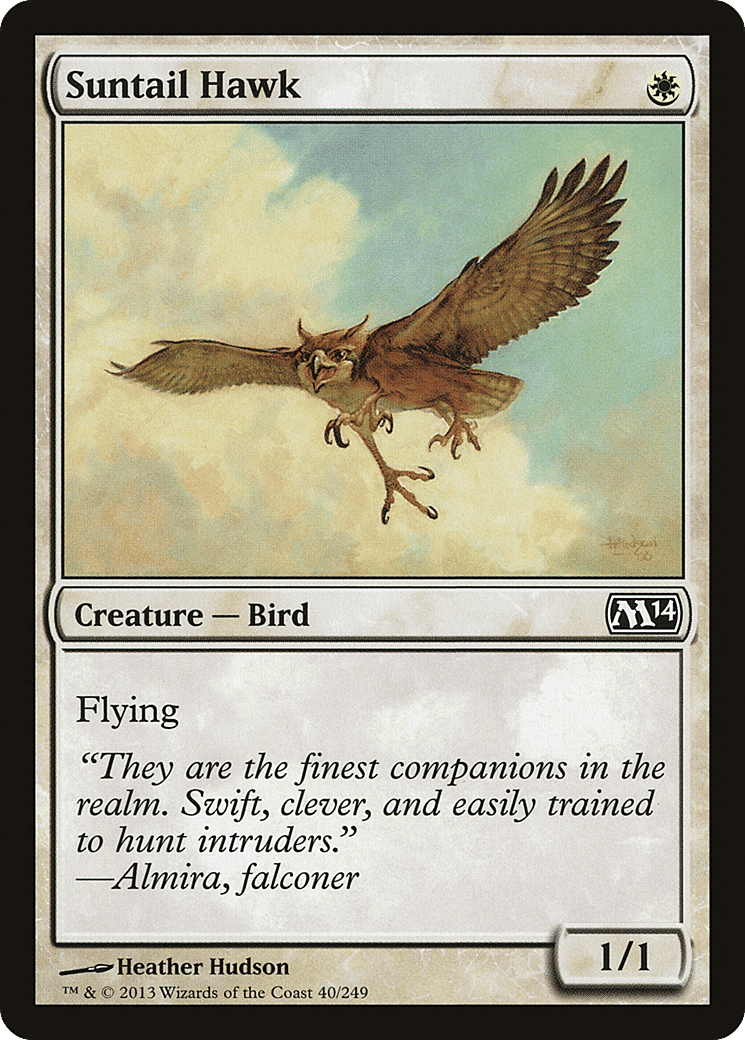 Suntail Hawk — Magic 2014 — Magic: The Gathering