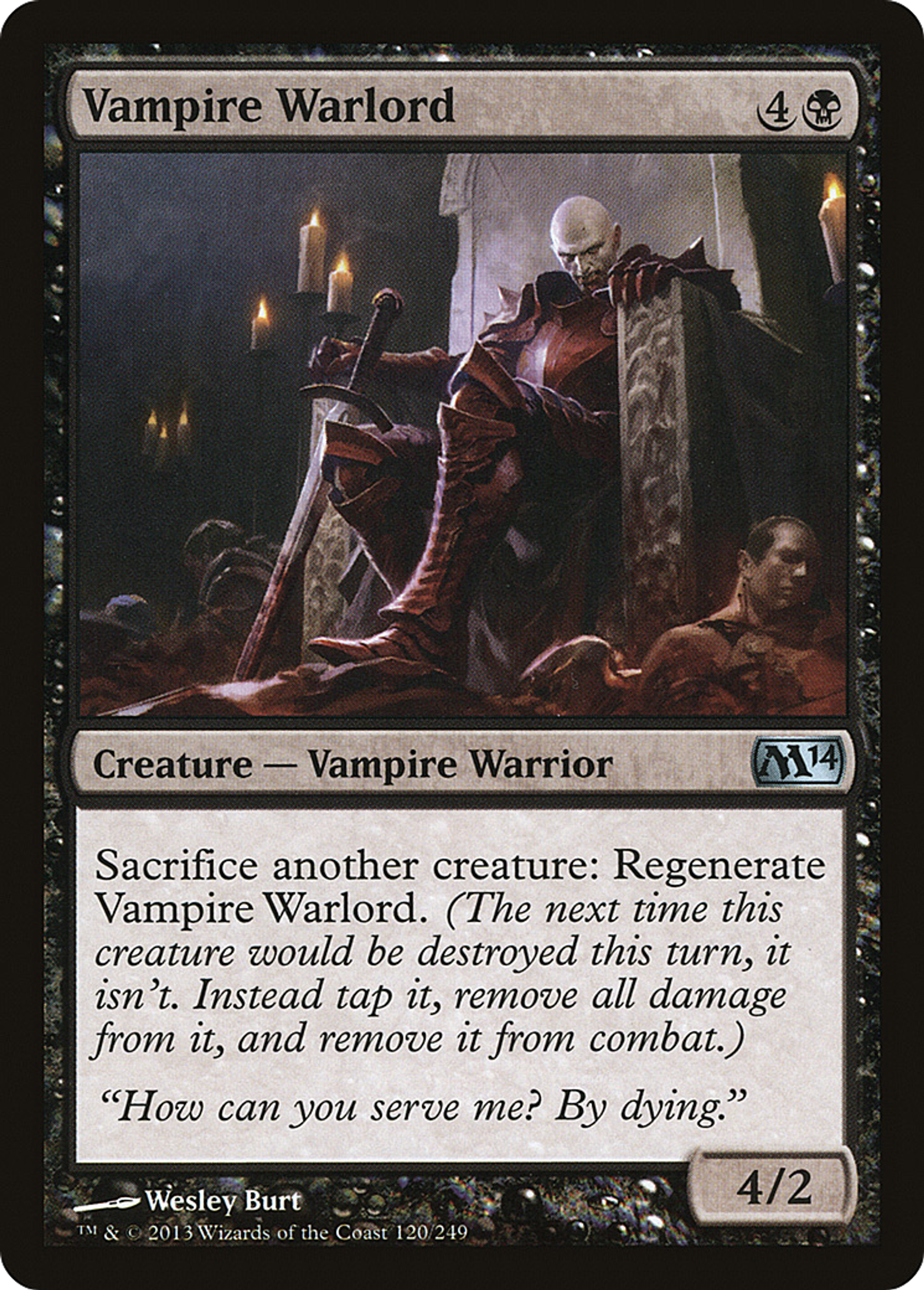Vampire Warlord — Magic 2014 — Magic: The Gathering