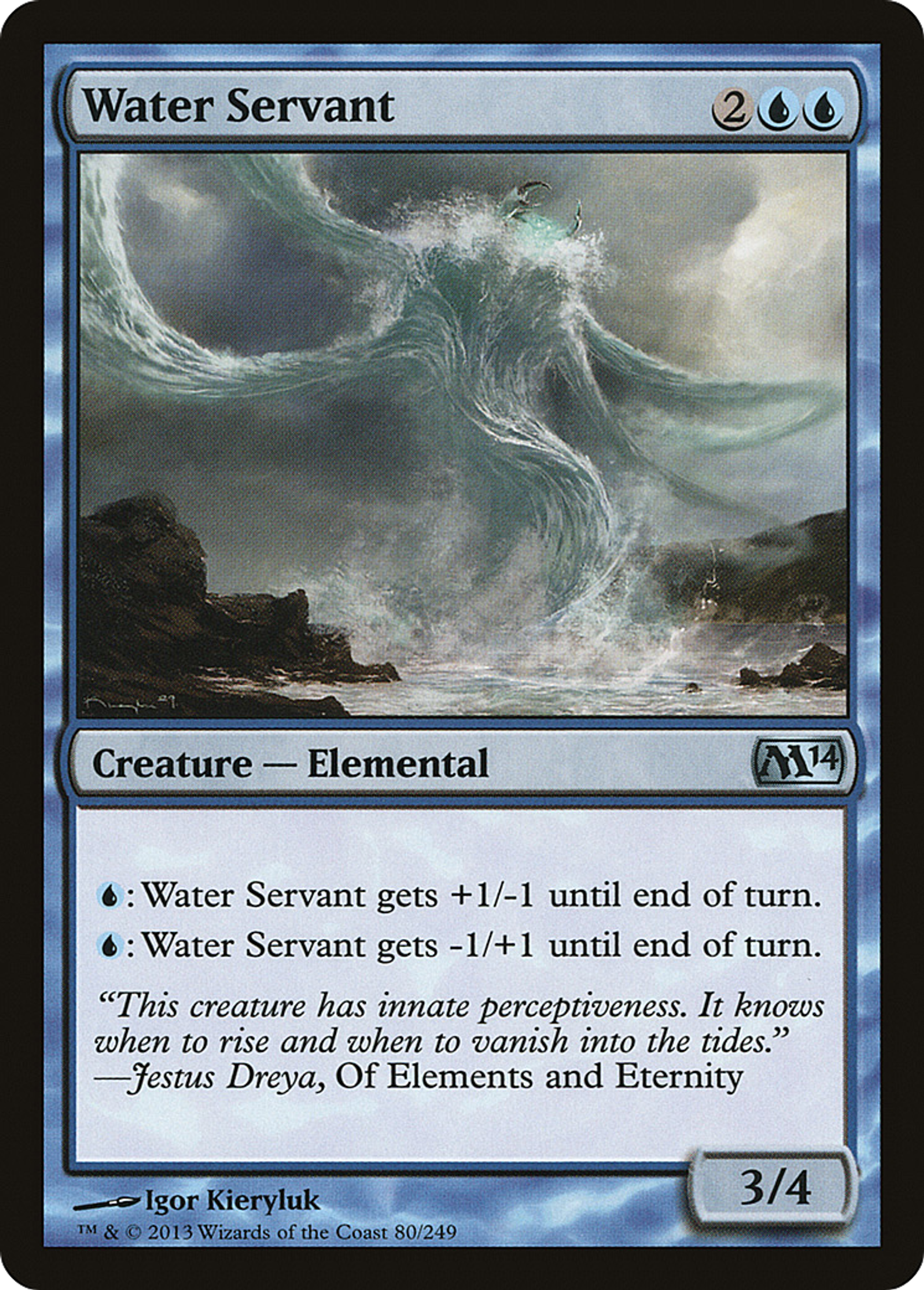 Water Servant — Magic 2014 — Magic: The Gathering
