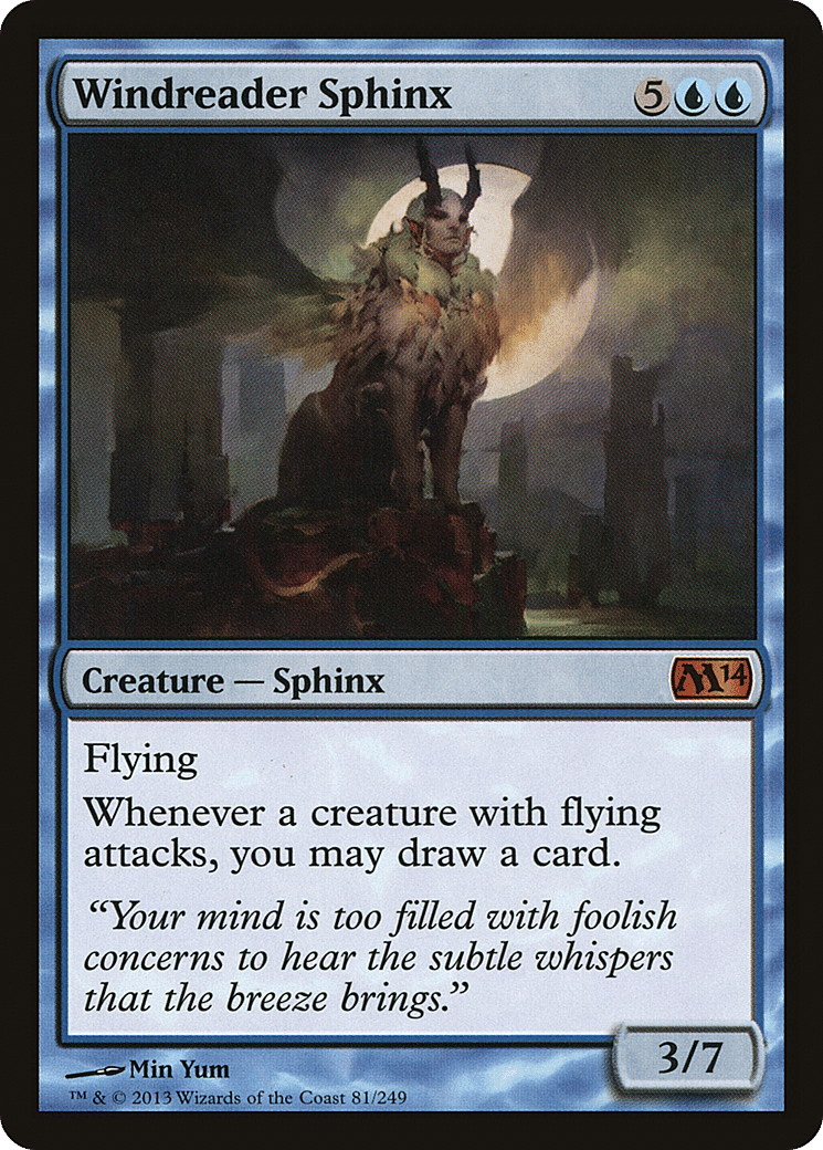Windreader Sphinx — Magic 2014 — Magic: The Gathering