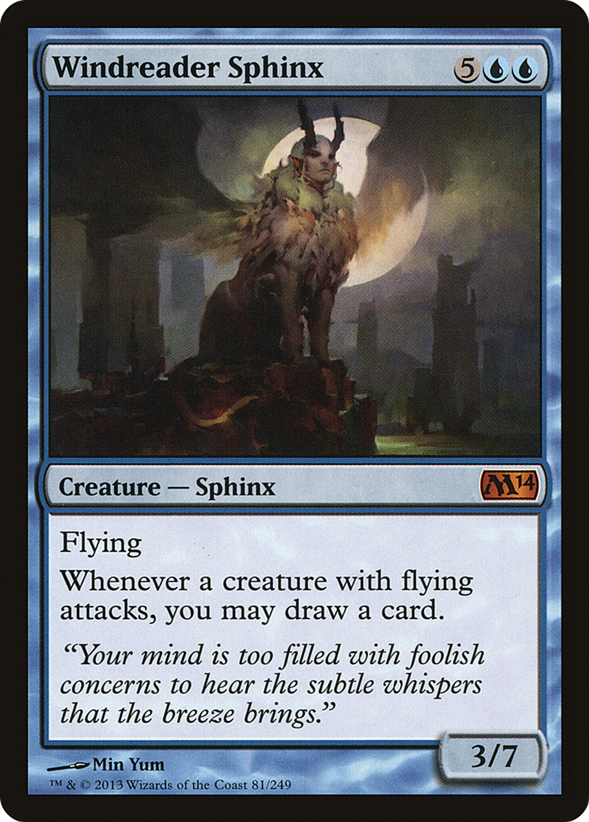 Windreader Sphinx — Magic 2014 — Magic: The Gathering