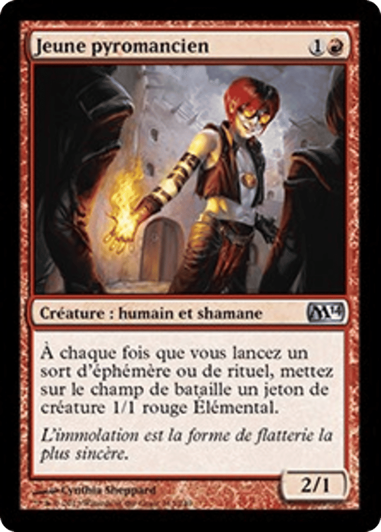 Jeune pyromancien — Magic 2014 — Magic: The Gathering