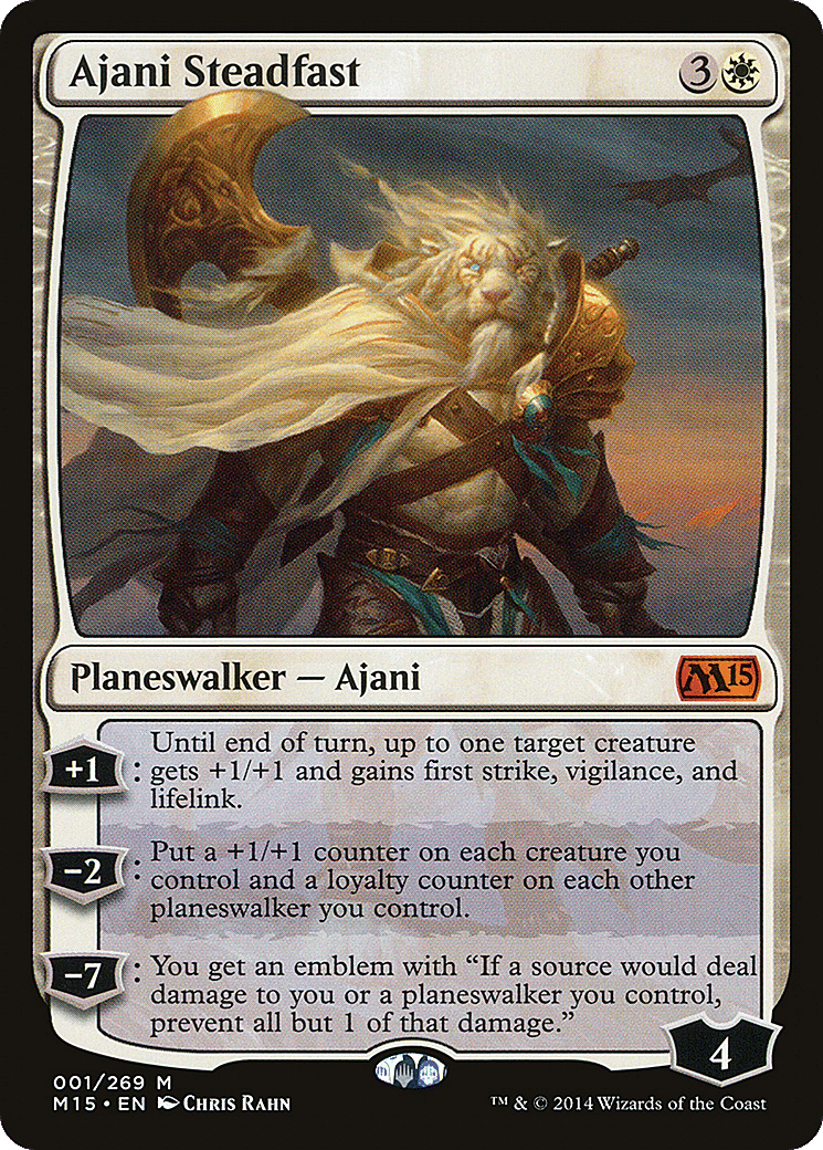 Ajani Steadfast — Magic 2015 — Magic: The Gathering
