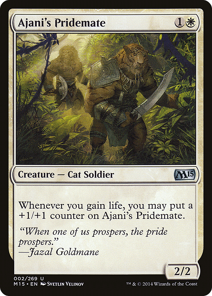 Ajani's Pridemate — Magic 2015 — Magic: The Gathering
