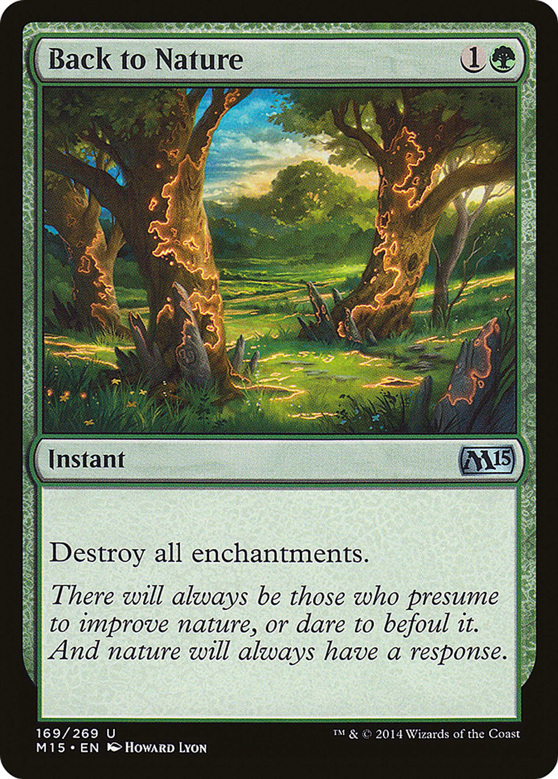 Back to Nature — Magic 2015 — Magic: The Gathering