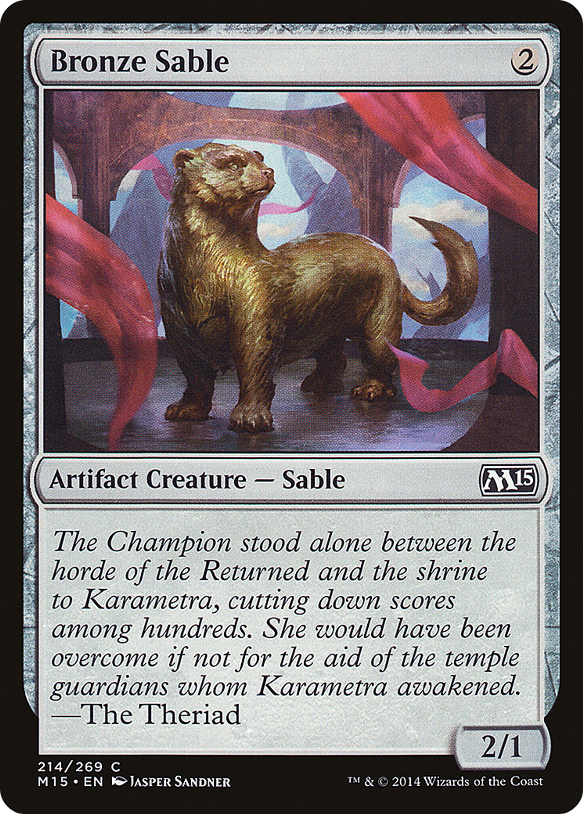 Bronze Sable — Magic 2015 — Magic: The Gathering