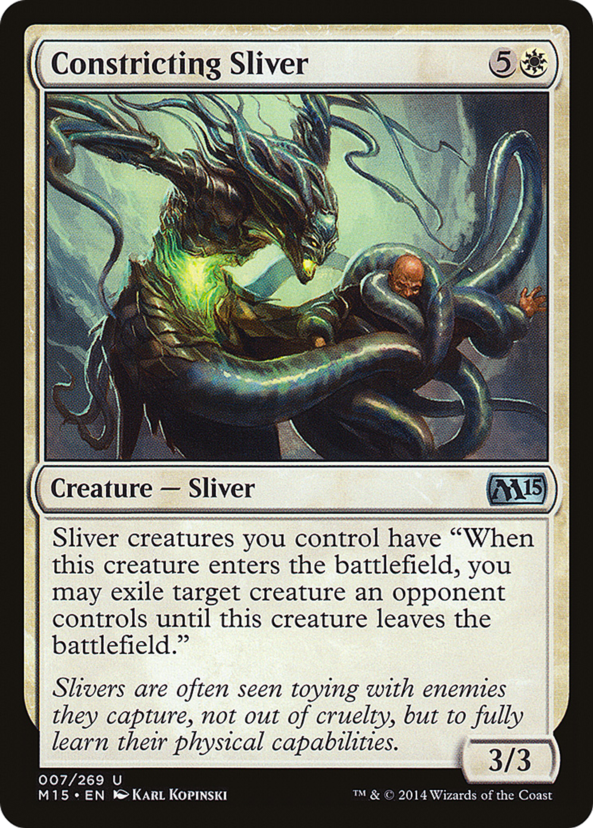 Constricting Sliver — Magic 2015 — Magic: The Gathering