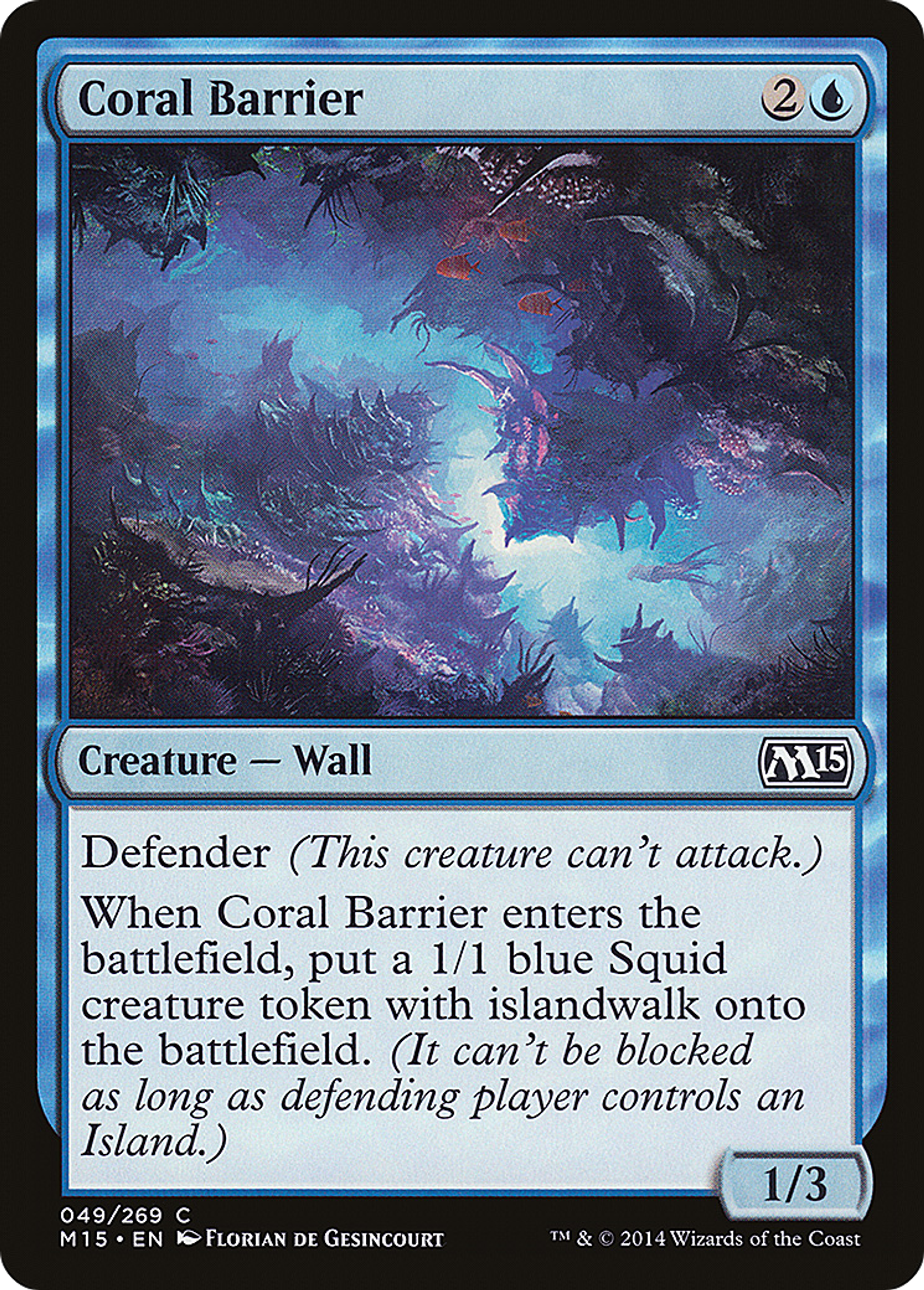 Coral Barrier — Magic 2015 — Magic: The Gathering