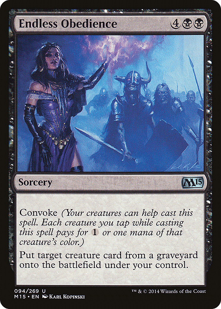 Endless Obedience — Magic 2015 — Magic: The Gathering