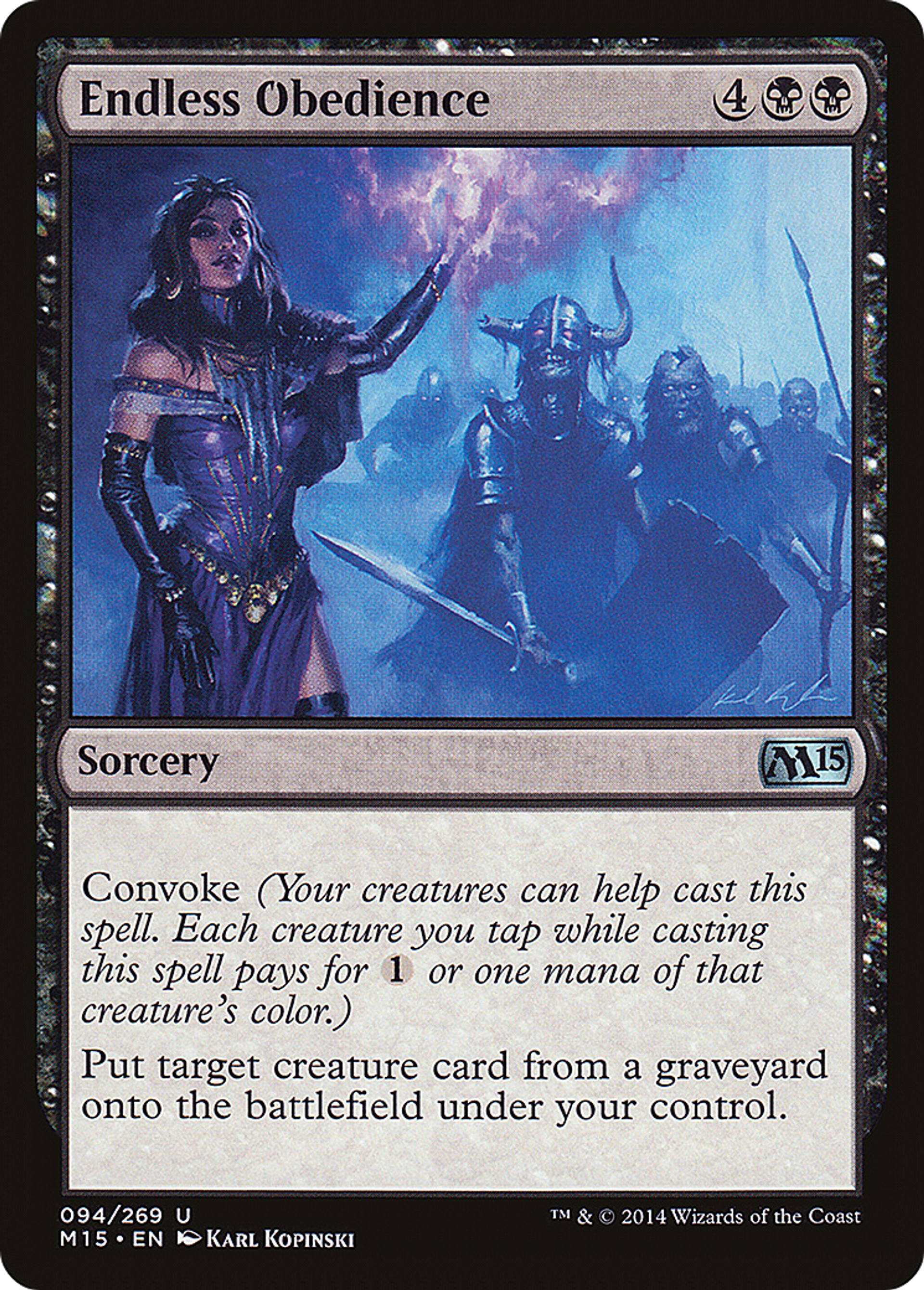 Endless Obedience — Magic 2015 — Magic: The Gathering