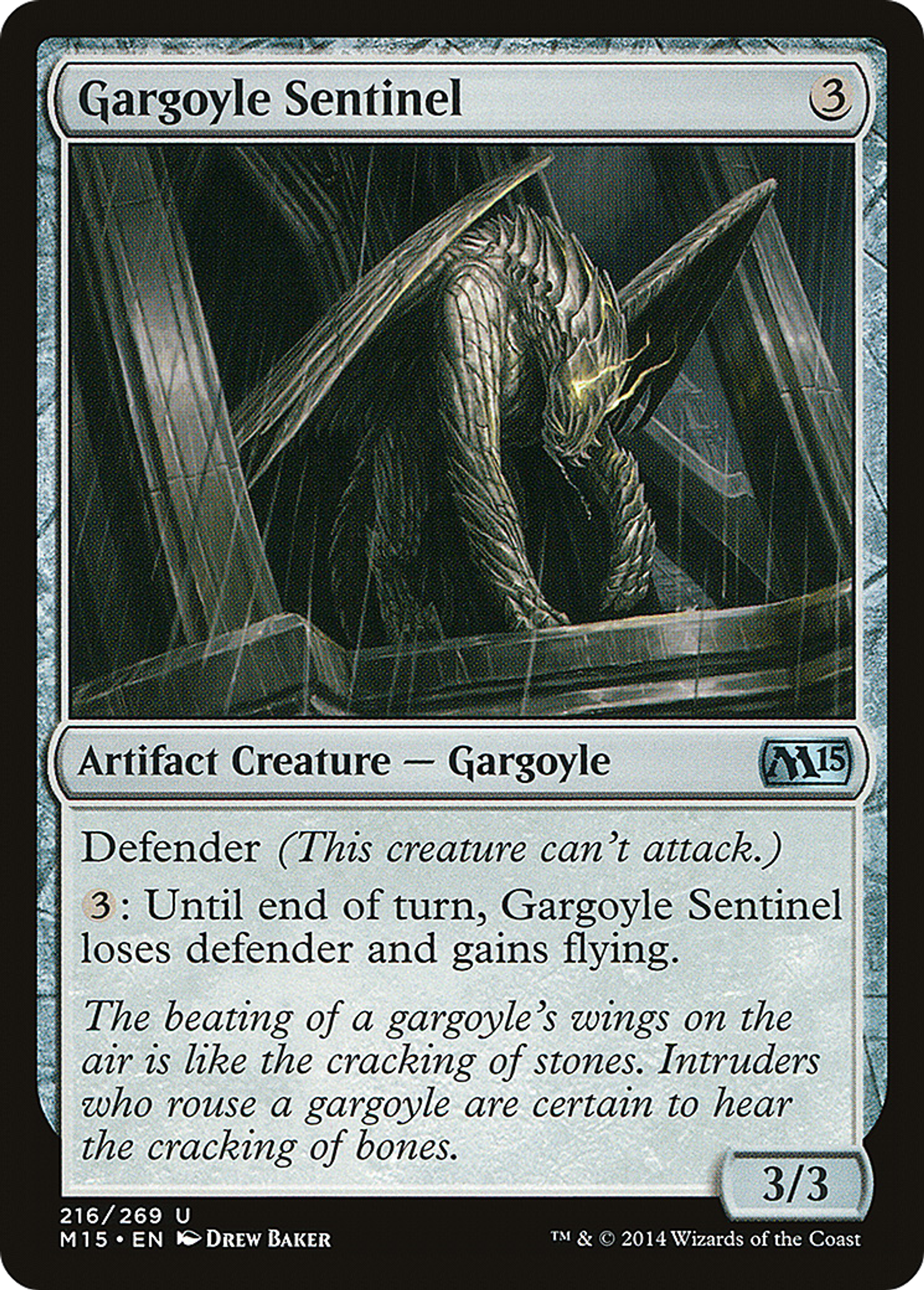 Gargoyle Sentinel — Magic 2015 — Magic: The Gathering